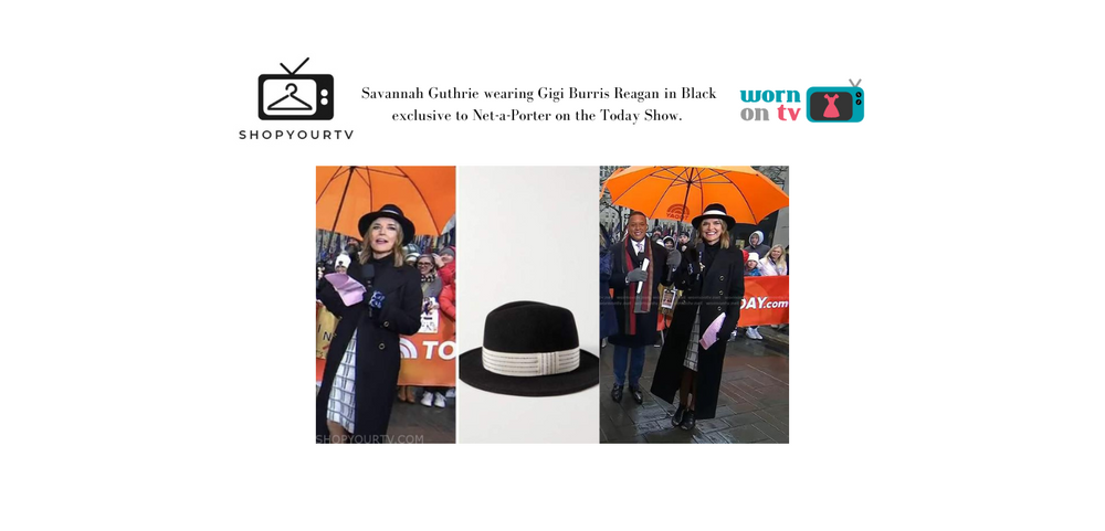 SAVANNAH GUTHRIE WEARING GIGI BURRIS REAGAN IN BLACK EXCLUSIVE TO NET-A-PORTER ON THE TODAY SHOW