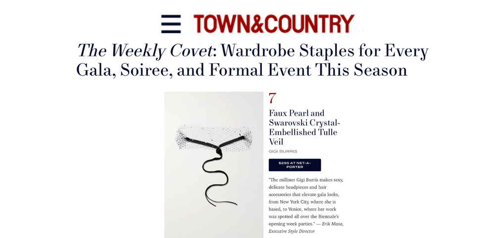 SEEN IN TOWN & COUNTRY MAGAZINE: THE WEEKLY COVET