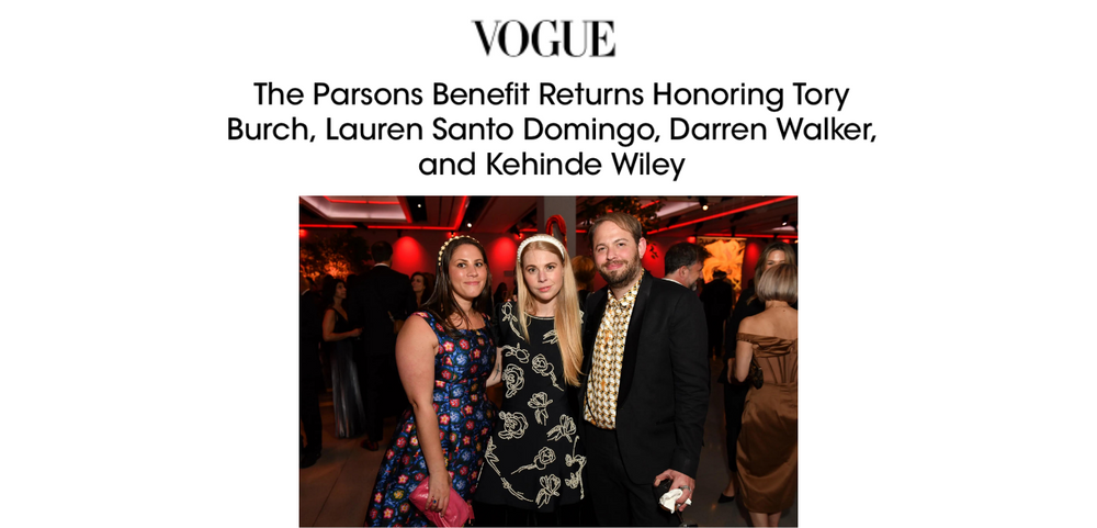 SEEN IN VOGUE: GIGI BURRIS AT THE PARSONS BENEFIT