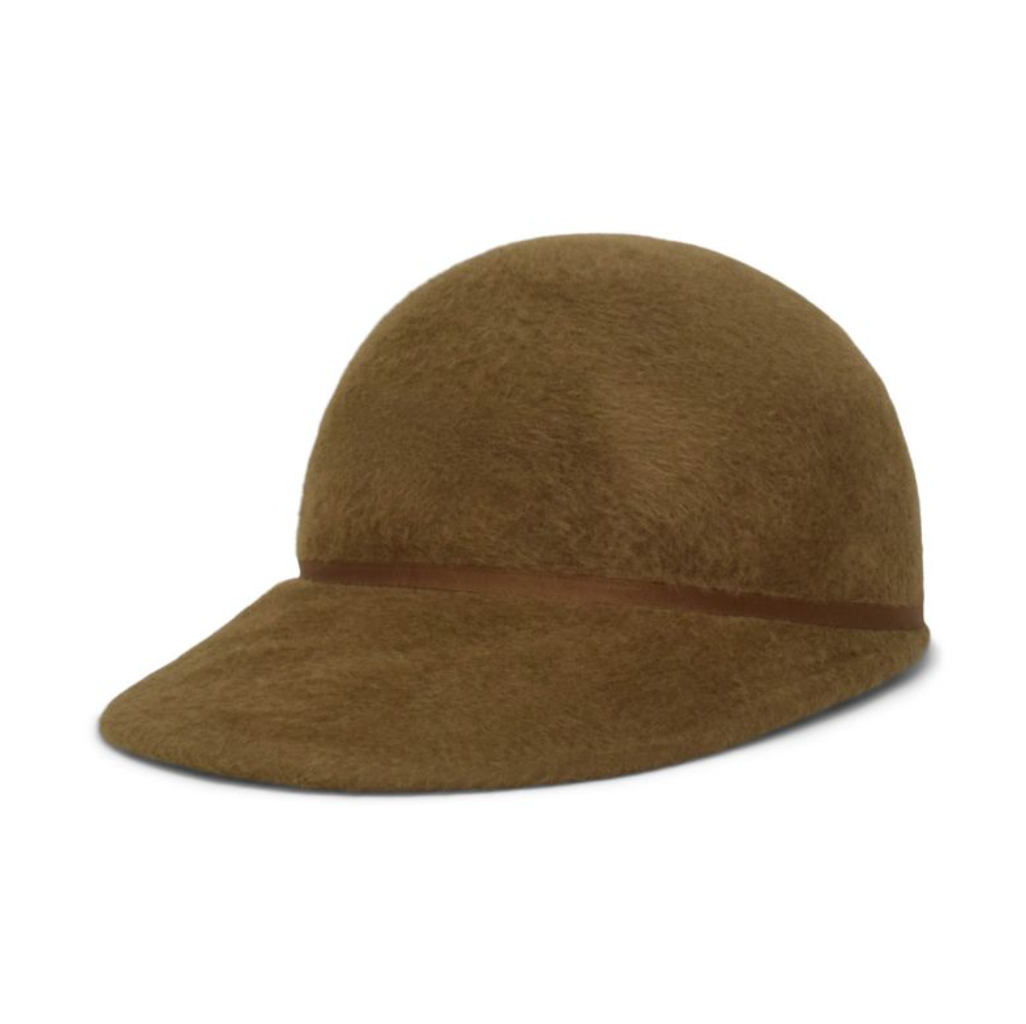 GIGI BURRIS MILLINERY Wool Velour Finish Felt Hat Lady Personality Pillbox Hat | Alabaster Lauren l Gigi  main image 4