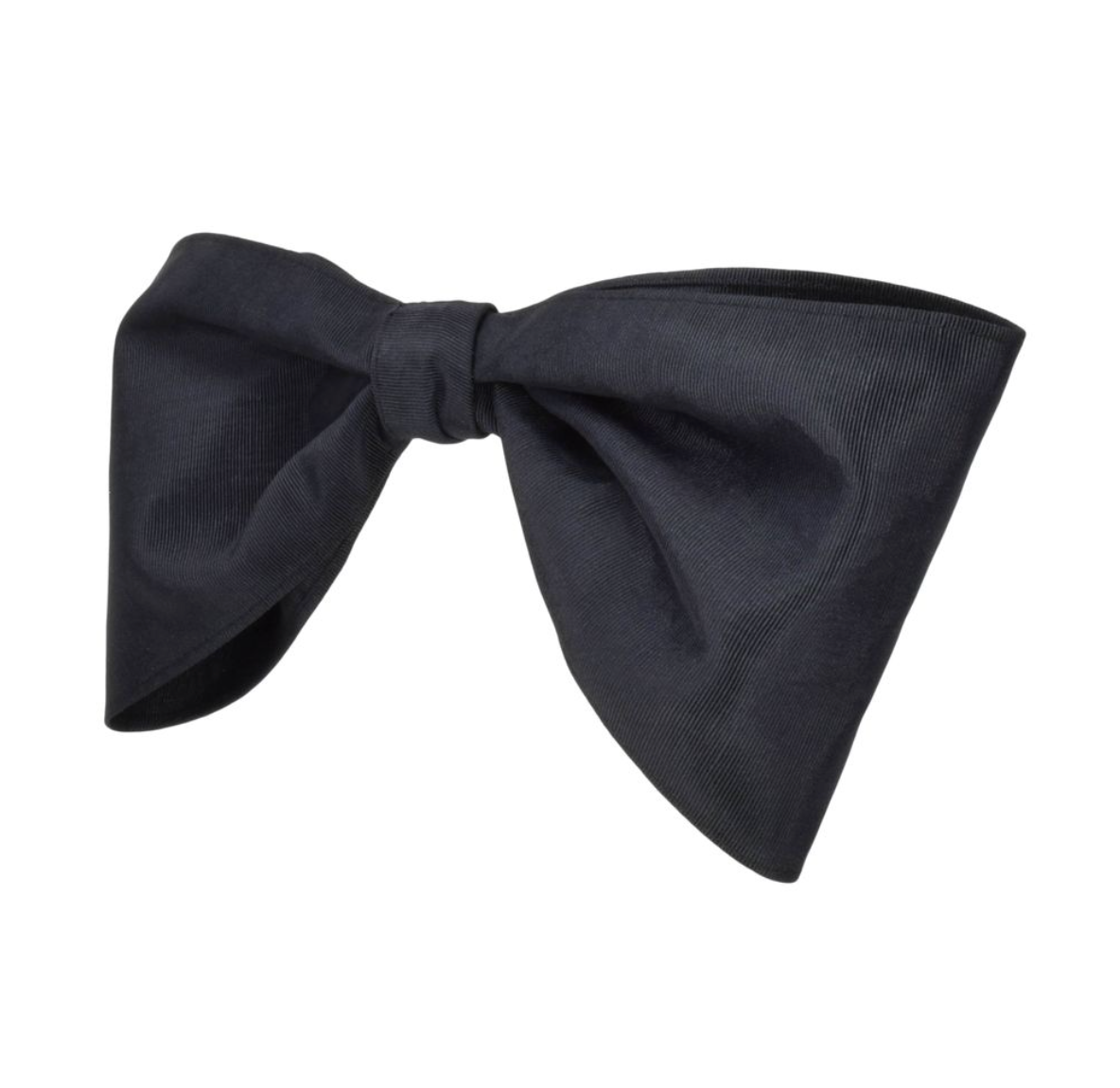 Black bow tie on a white background