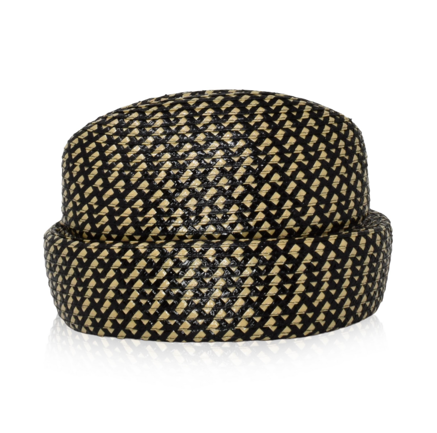 Sharina | Black and Pina Straw