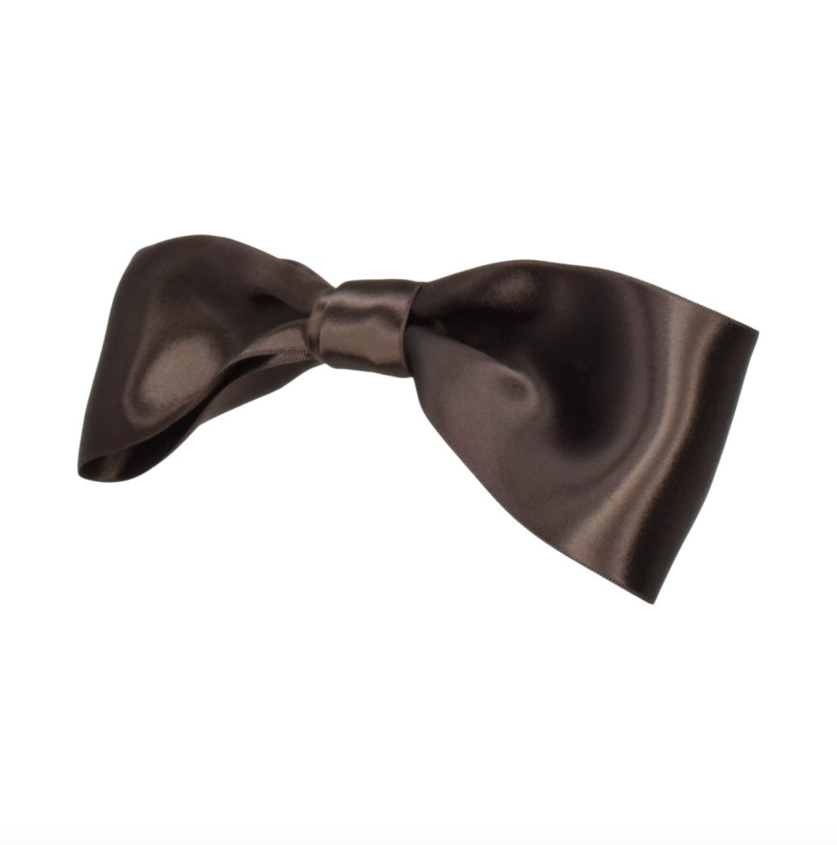 Brown bow tie on a white background