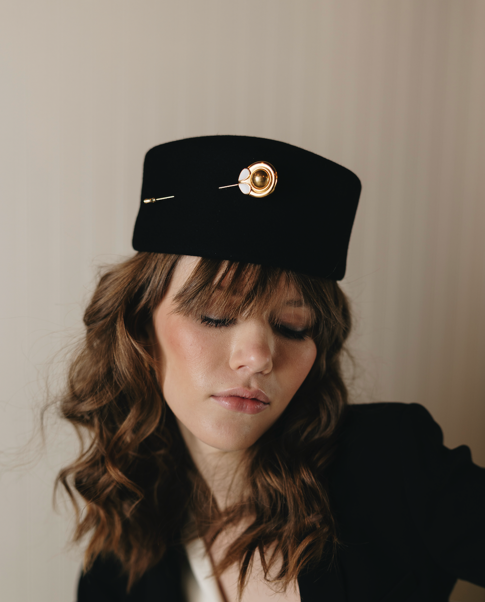 Frances Enamel Pin | Gold