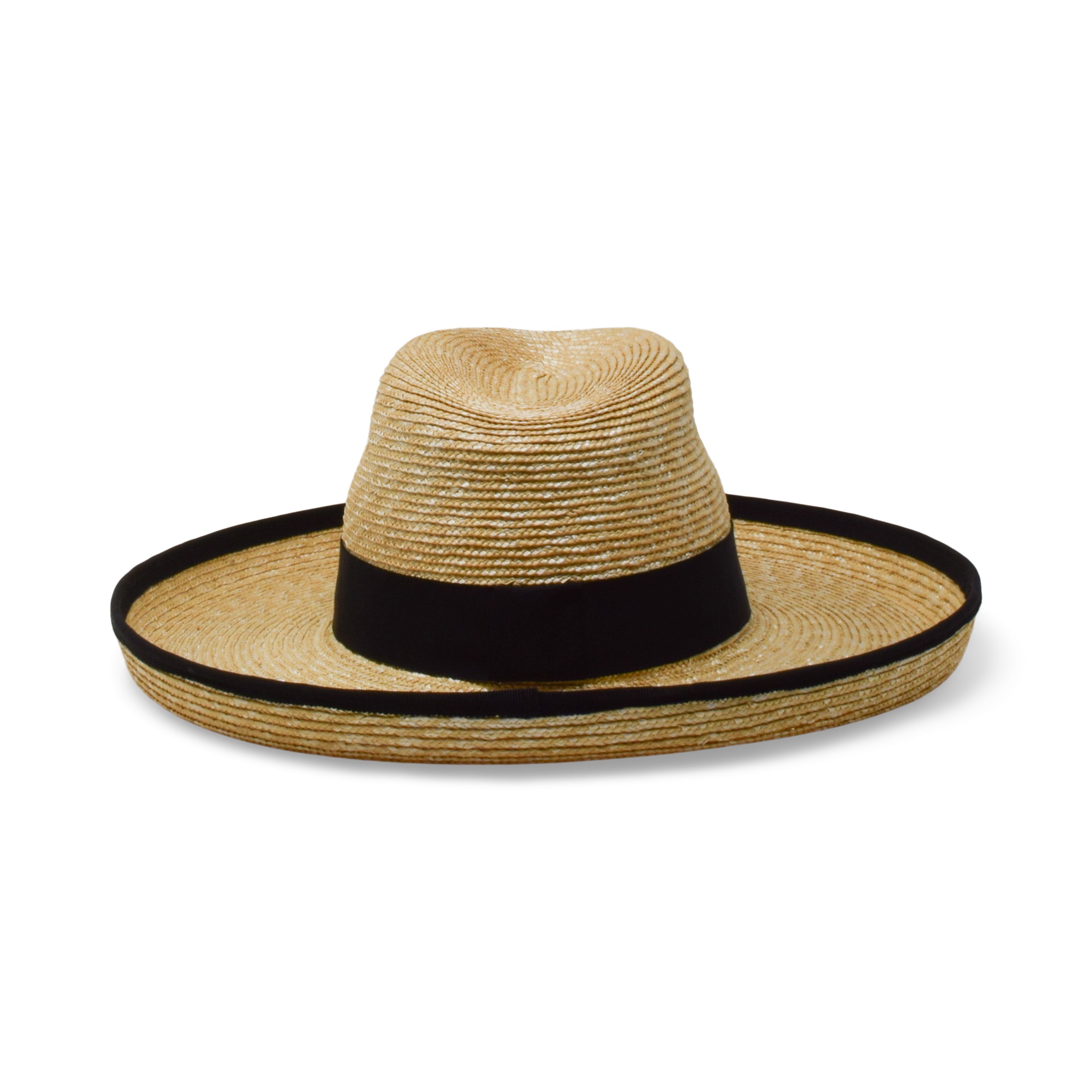 NWT! Gigi Burris Millinery Jeanne Panama Straw Hat Beige Black One Size Jeanne-Sage-Front.jpg?v=1627067103 main image 2
