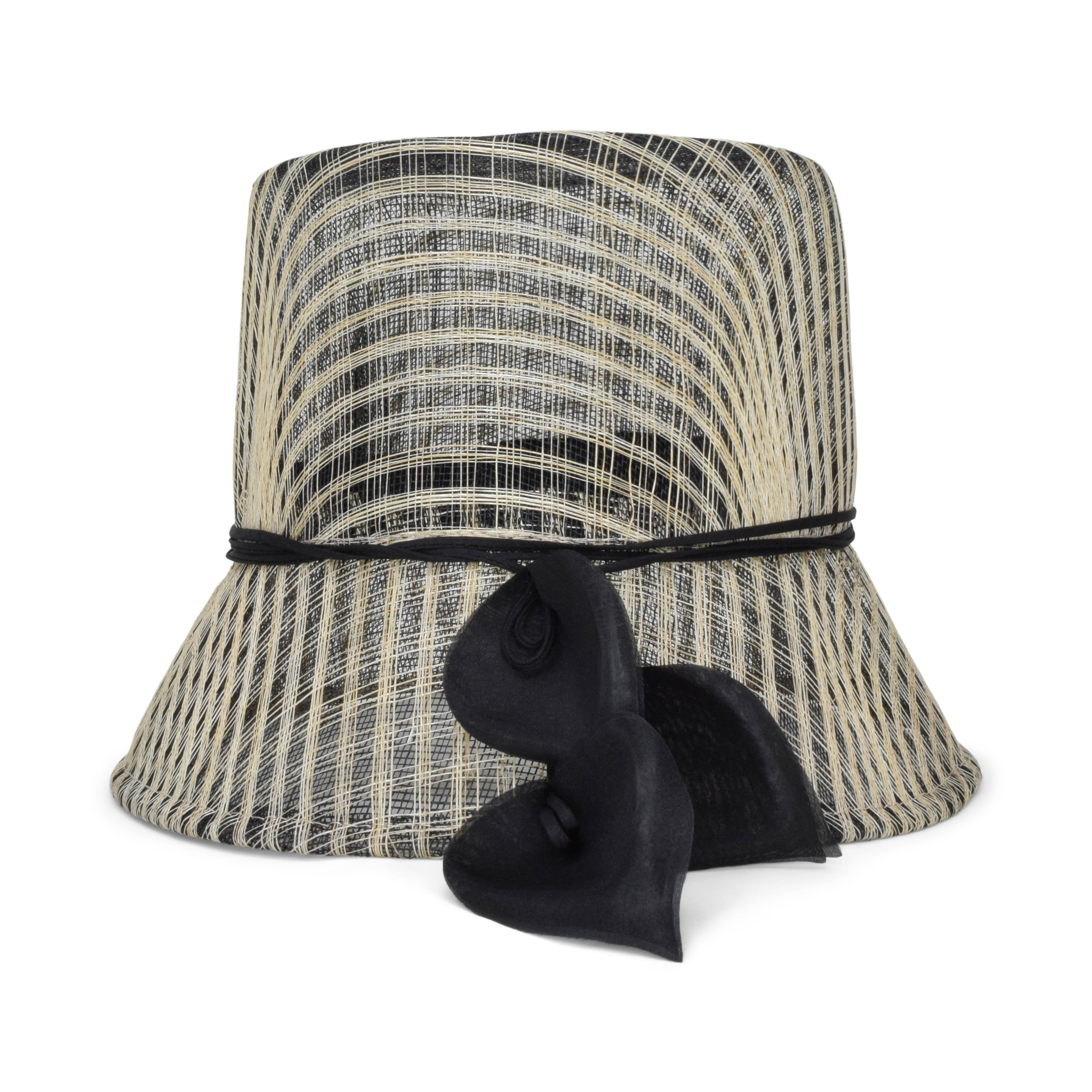 Tall Crown Bucket Hat with Delicate Floral Accents | Heloise Gigi