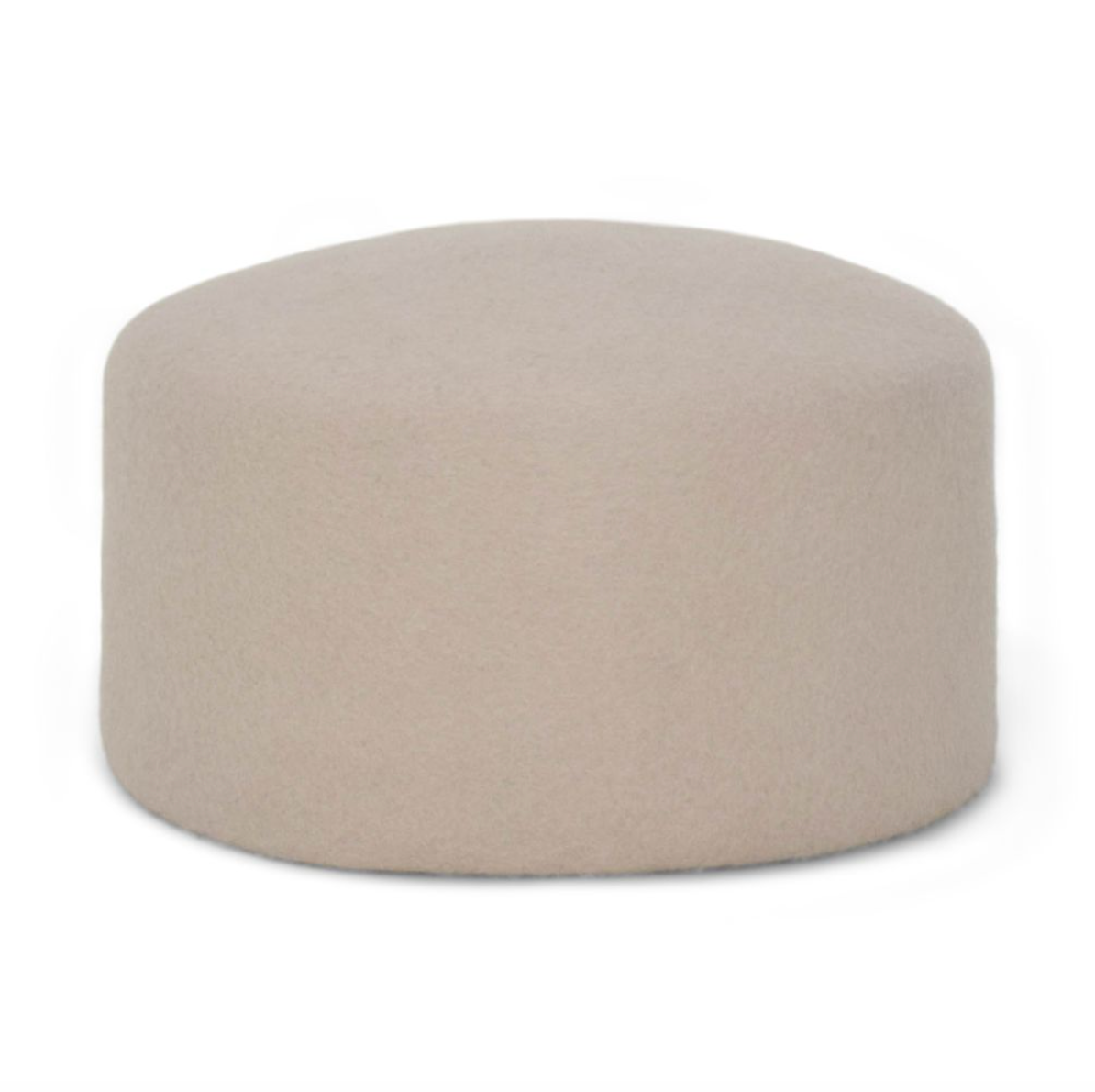 Beige Pillowbox Hat