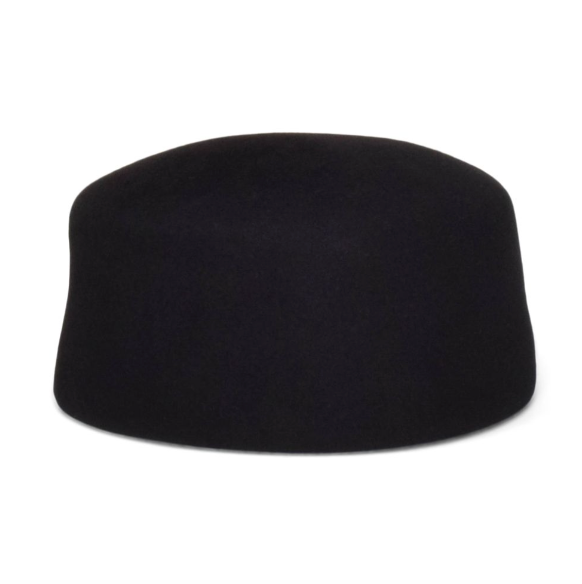 Black hat on a white background