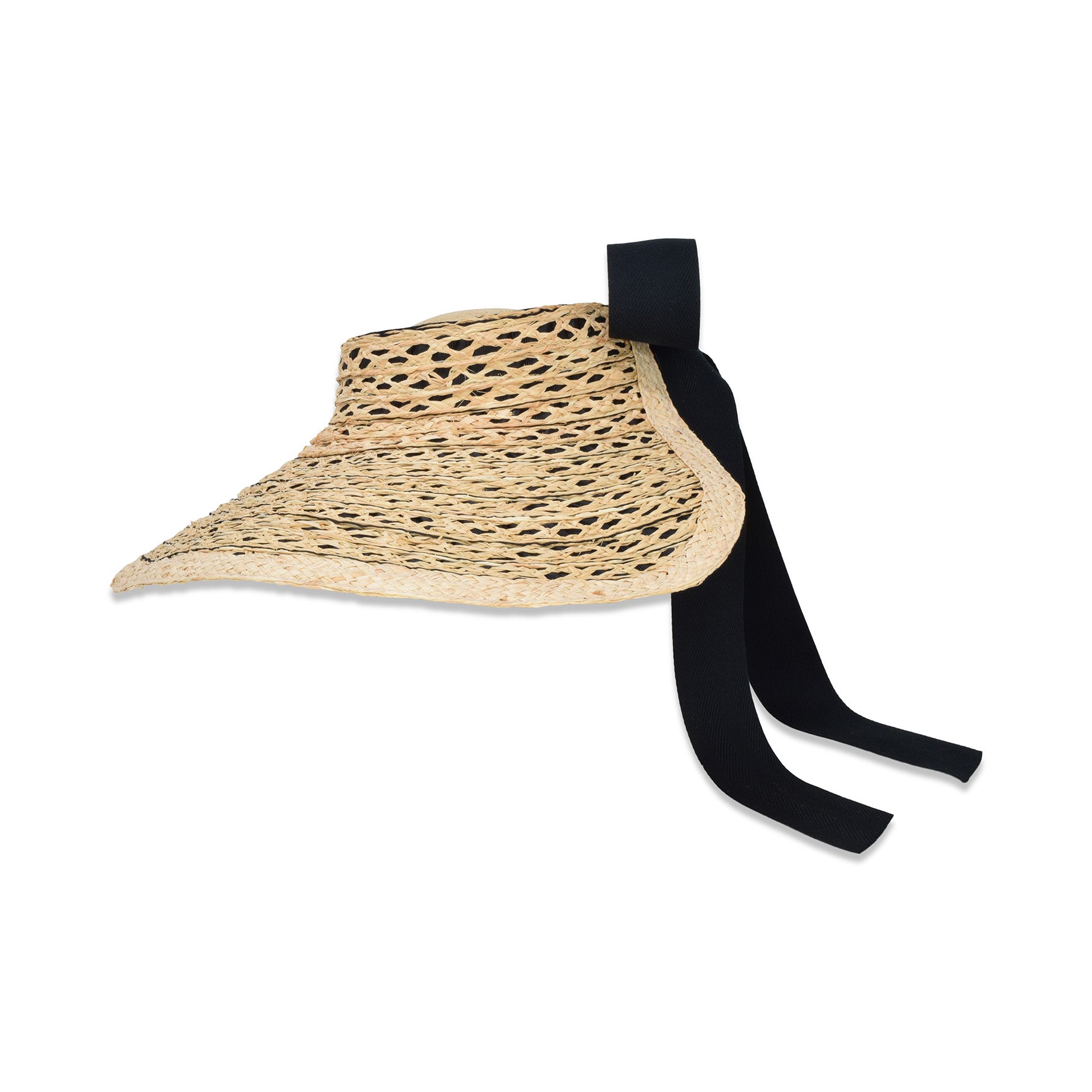 Chic Summer Luxury Packable Straw Visor | Margot Visor Gigi 