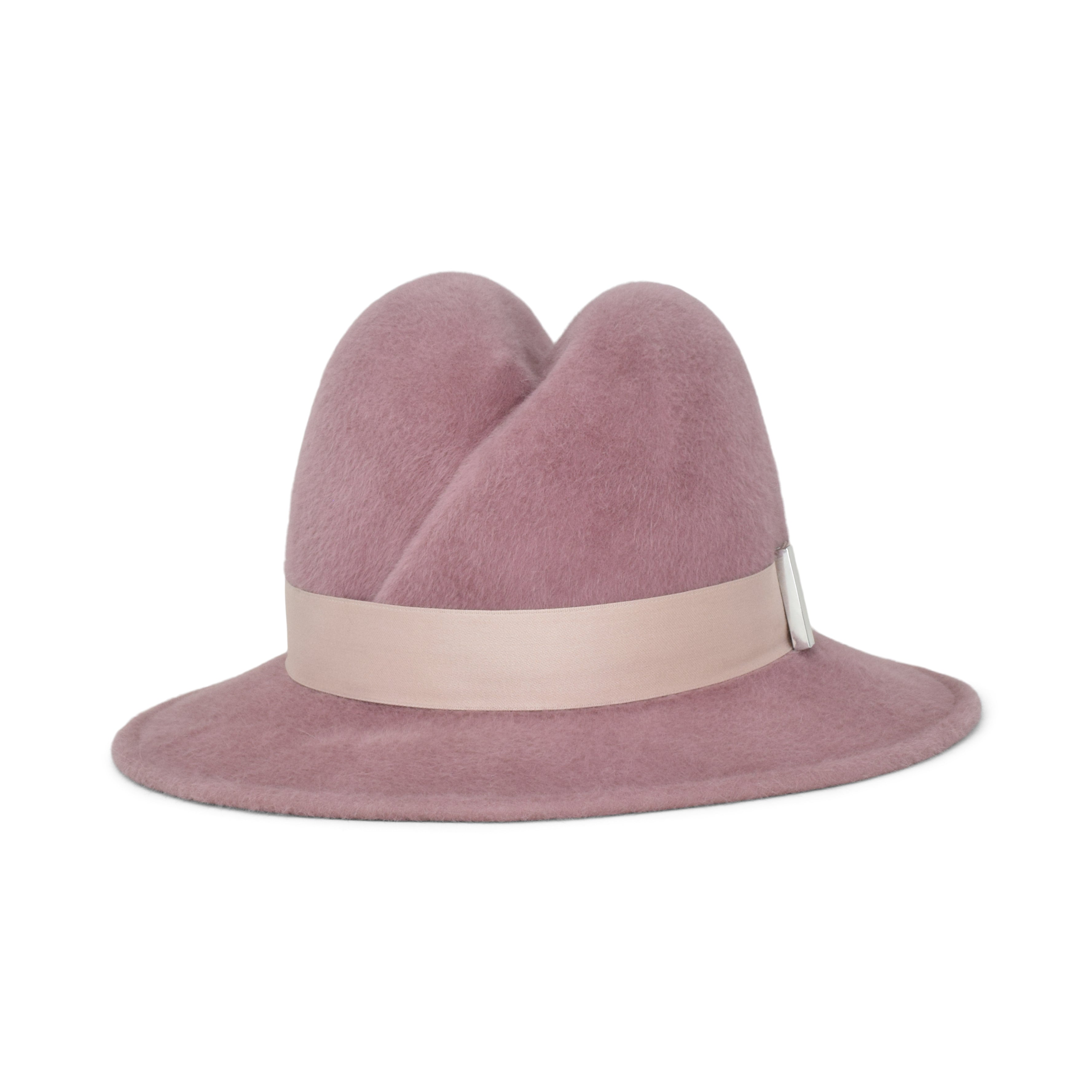 Mauve corduroy fedora Enhance Your Beauty! Purple Wool Hat - Authentic Spanish  main image 4