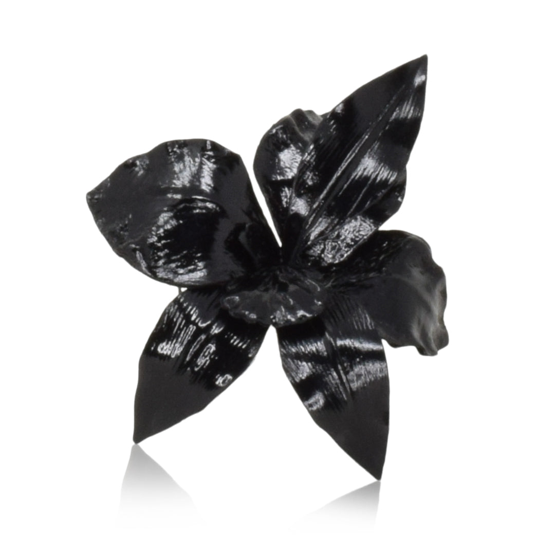 Orchid Barrette | Black