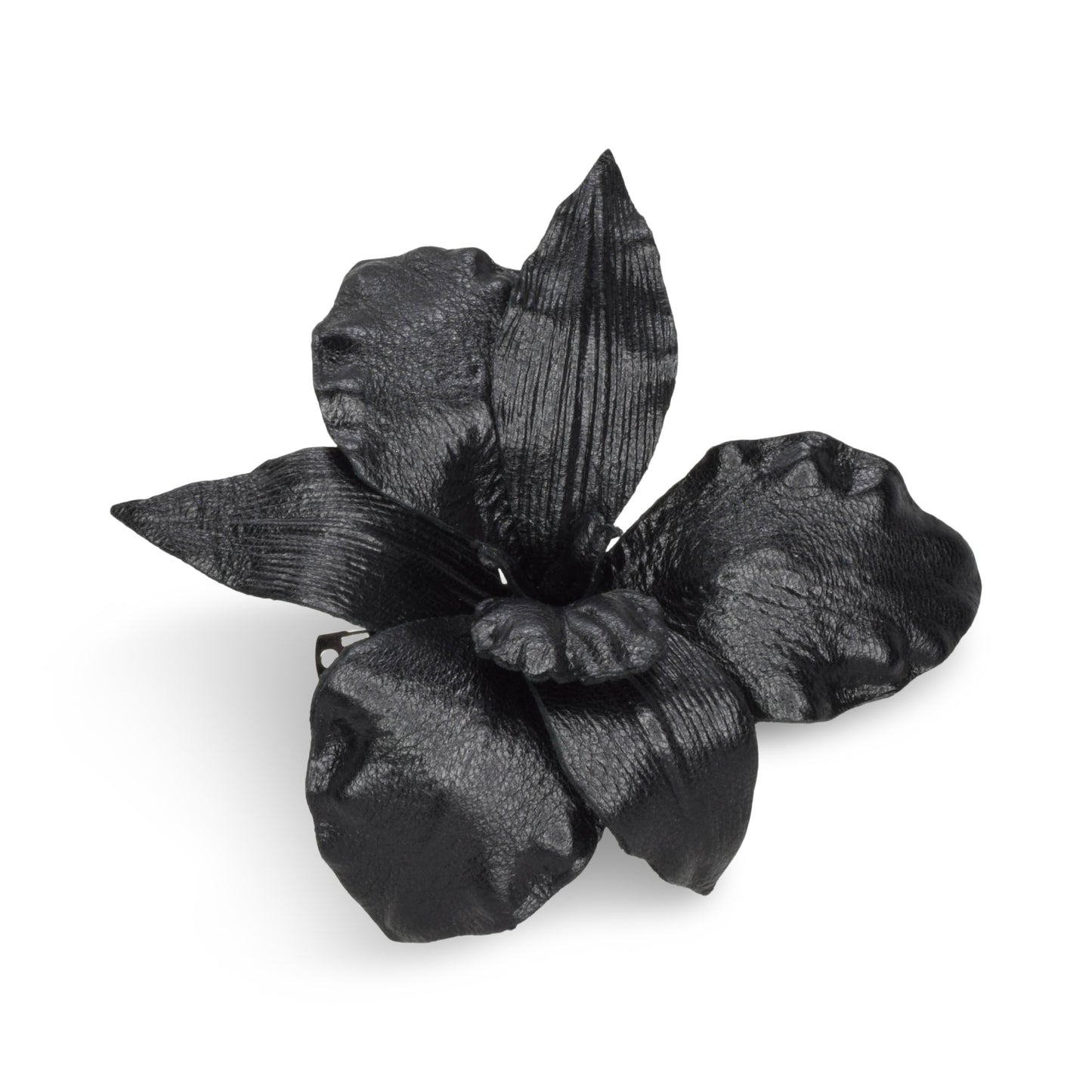 Black Flower Barrette