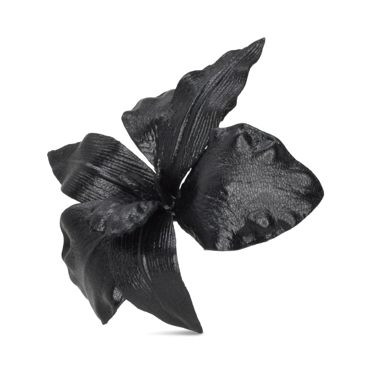 Black Flower Barrette