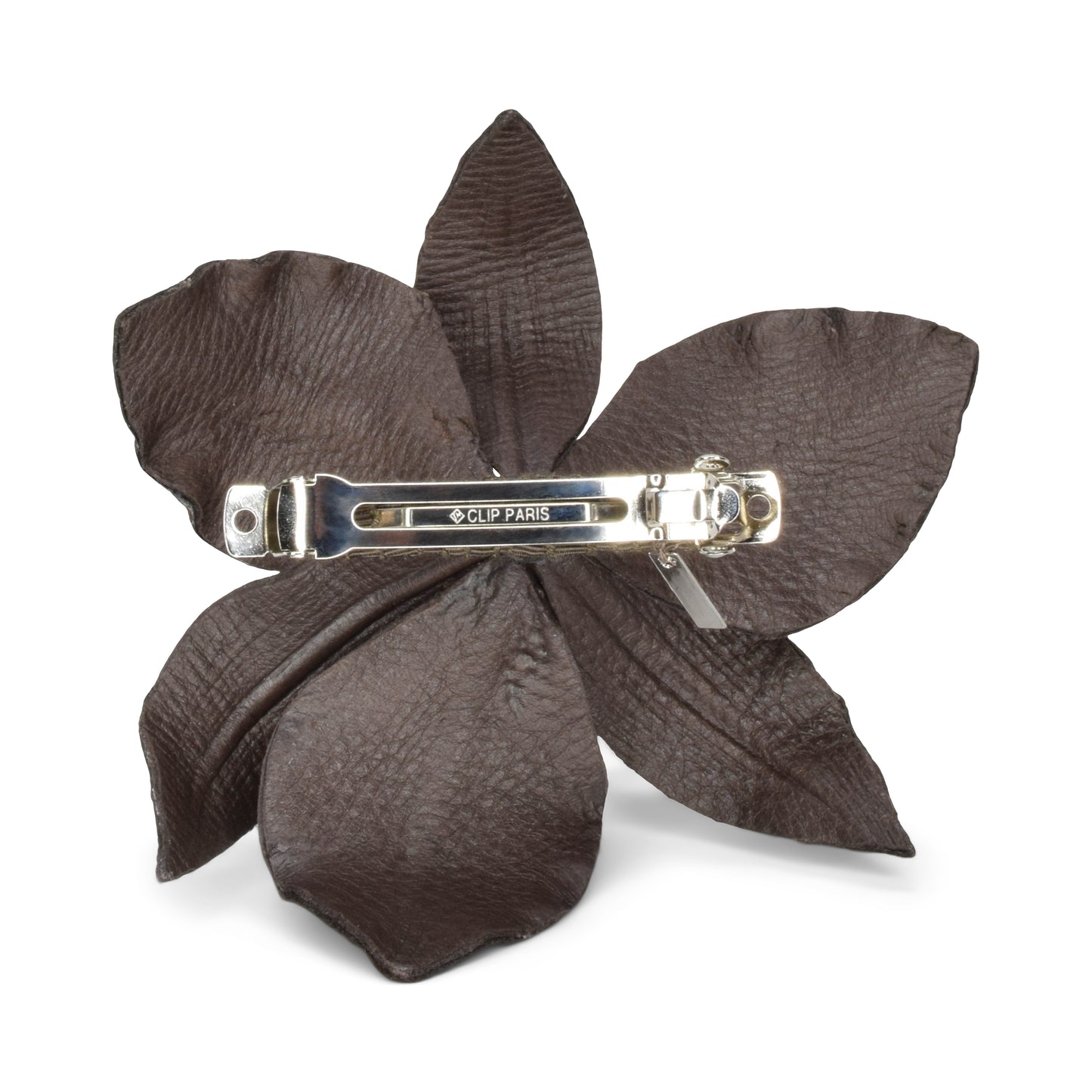 Brown Flower Barrette
