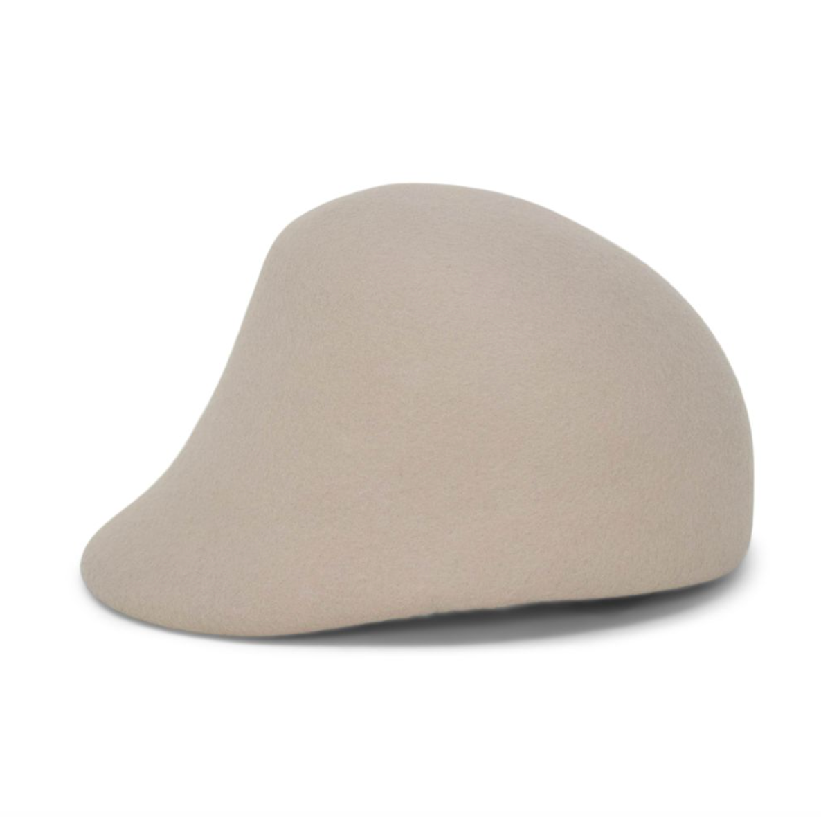 Beige cap on a white background