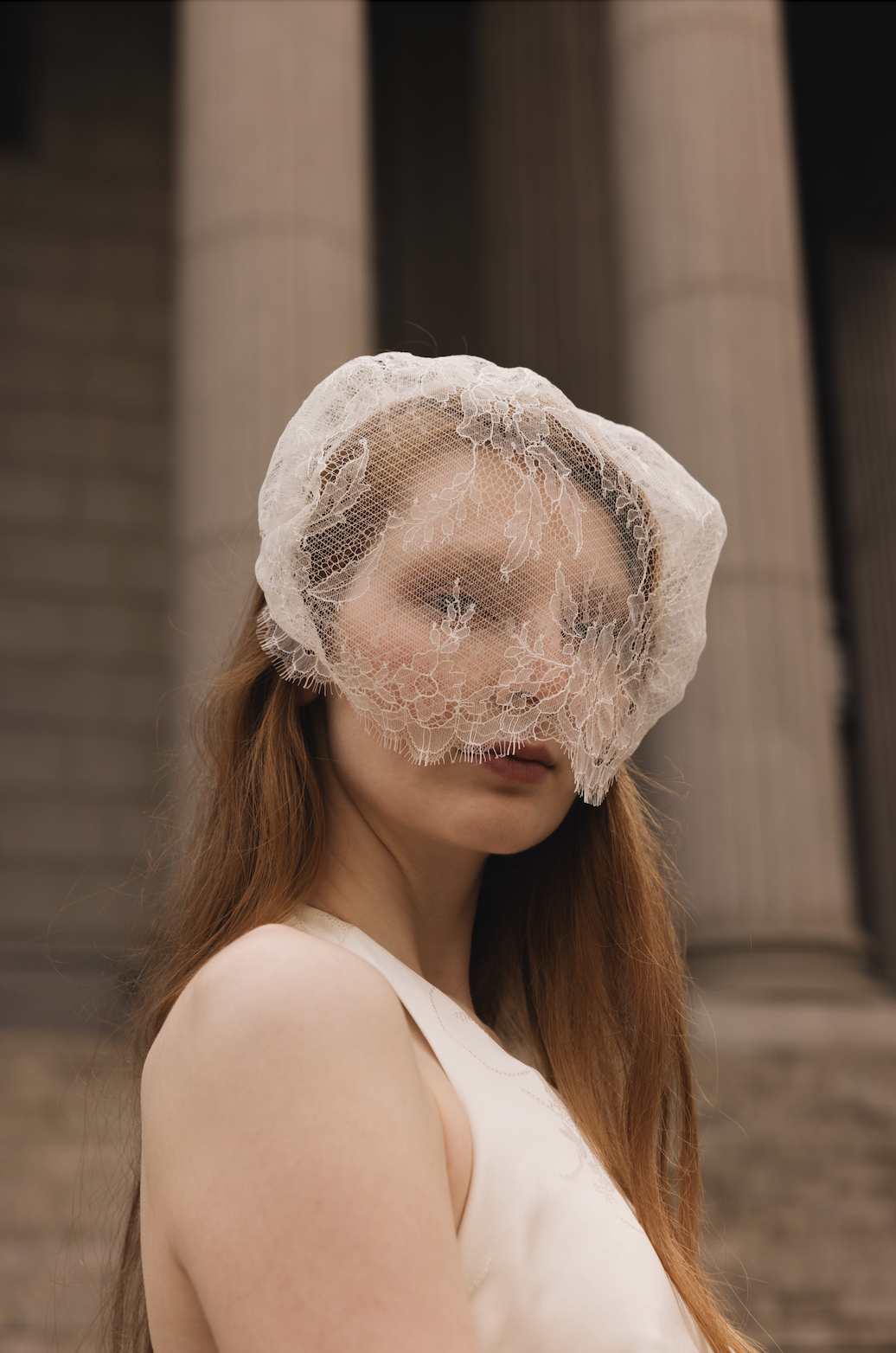 Gigi Burris Veil Dainty And Elegant Lace Bridal Veil | Rachel Veiling Gigi  main image 3