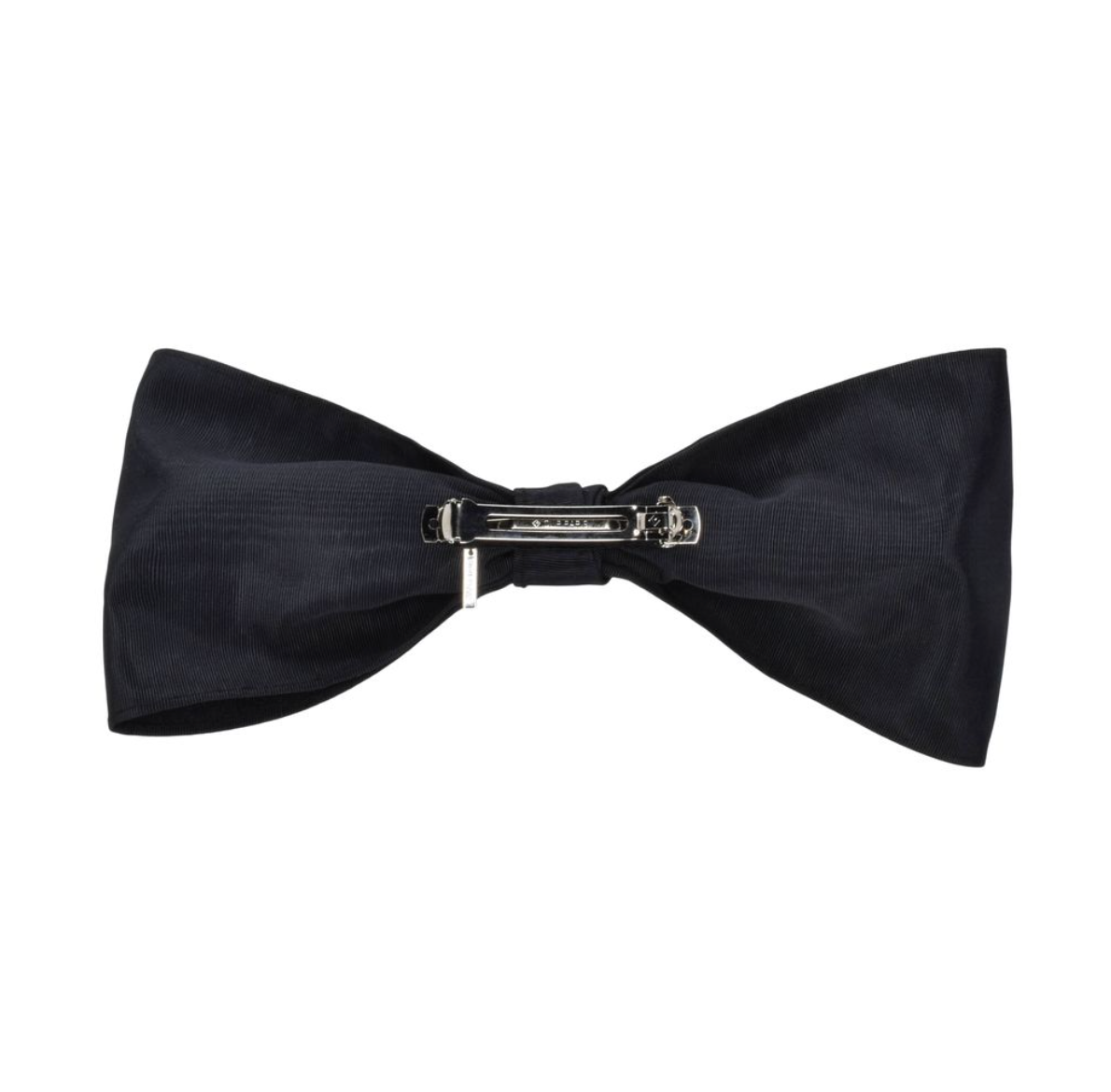 Black bow tie on a white background