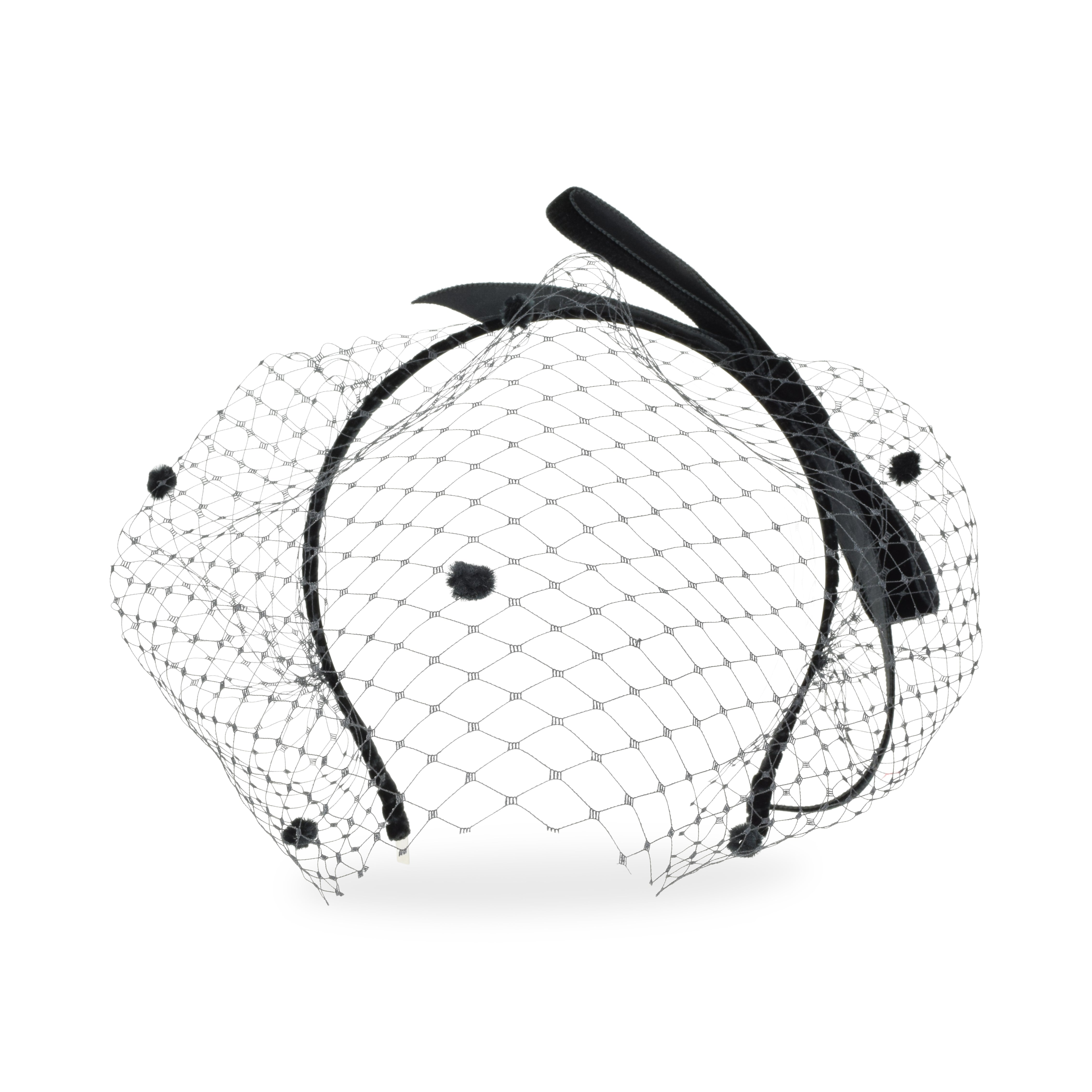 Henri Bendel Black Bow Classic Headband Signature LibertyLondonBlackFPrintSideBo  main image 3