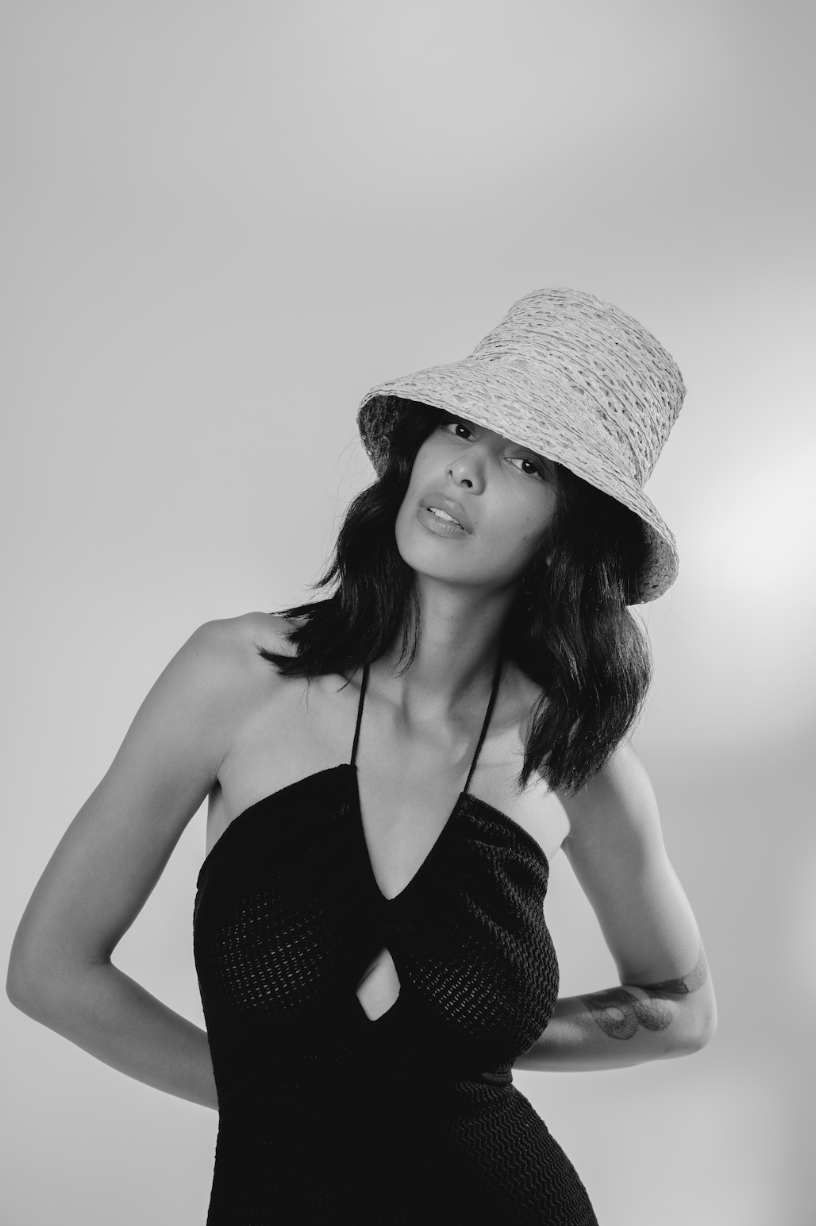 【未使用近】定価19,250円 BOXED HAT 7cm brimgrosgr Timeless Packable Travel Adventure Summer Hat | The Ida Gigi