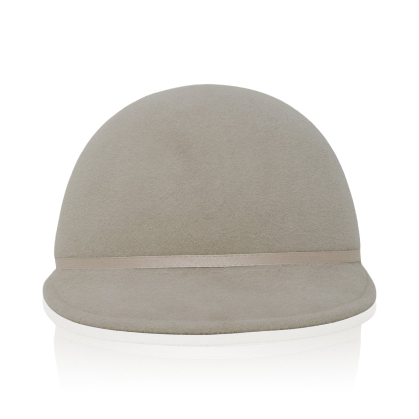 Alabaster Gigi Burris Felt Ana Cap Autumn Winter Spring Weather Sateen Ribbon Core Neutral