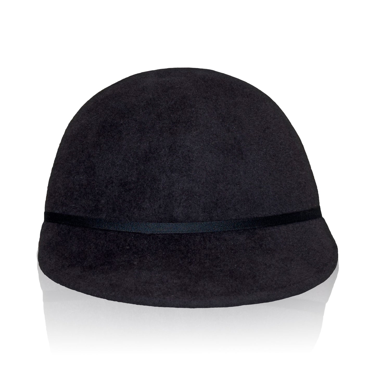 Black Gigi Burris Felt Ana Cap Autumn Winter Spring Weather Sateen Ribbon Core