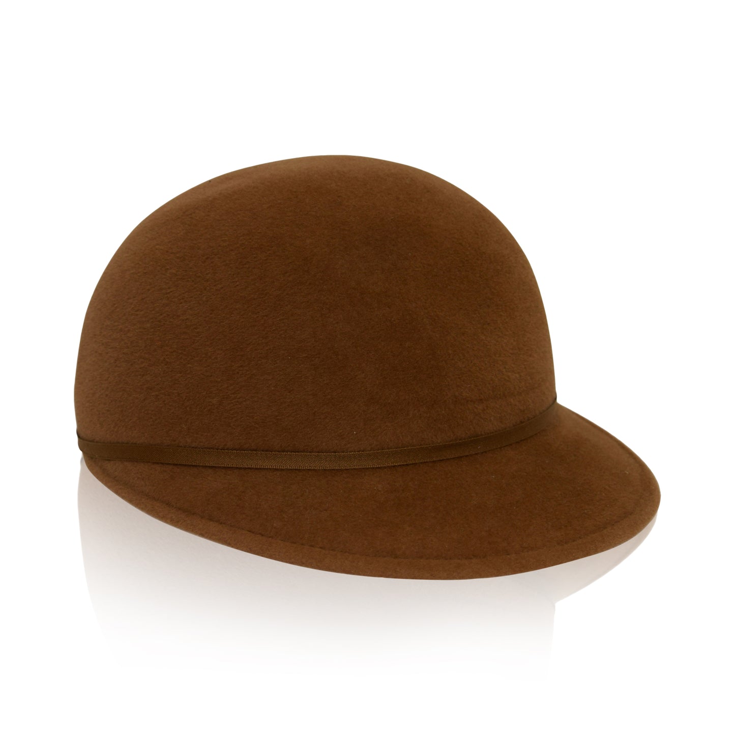  Cumin Brown Gigi Burris Felt Ana Cap Autumn Winter Spring Weather Sateen Ribbon Core