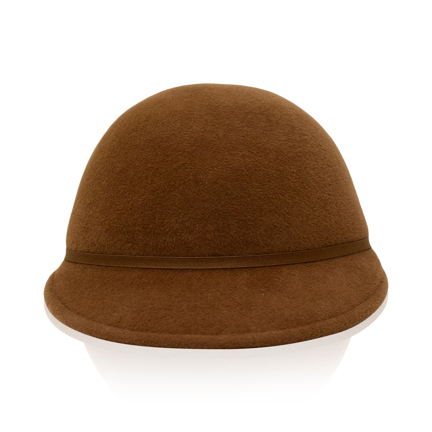 Cumin Brown Gigi Burris Felt Ana Cap Autumn Winter Spring Weather Sateen Ribbon Core