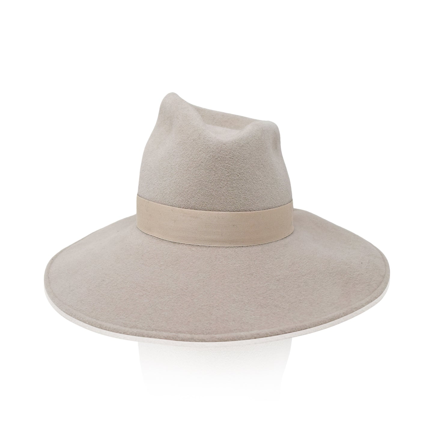 Alabaster Gigi Burris Felt Asymmetrical Drake Autumn Winter Spring Weather Sateen Ribbon Core