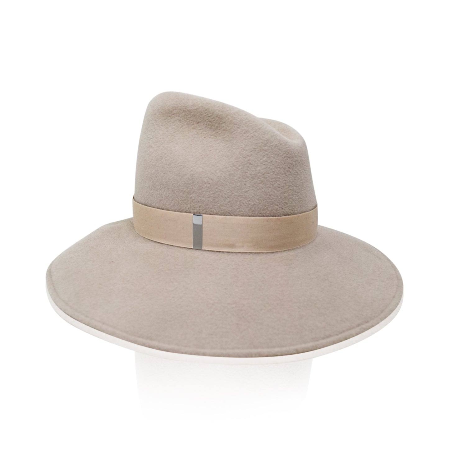 Alabaster Gigi Burris Felt Asymmetrical Drake Autumn Winter Spring Weather Sateen Ribbon Core