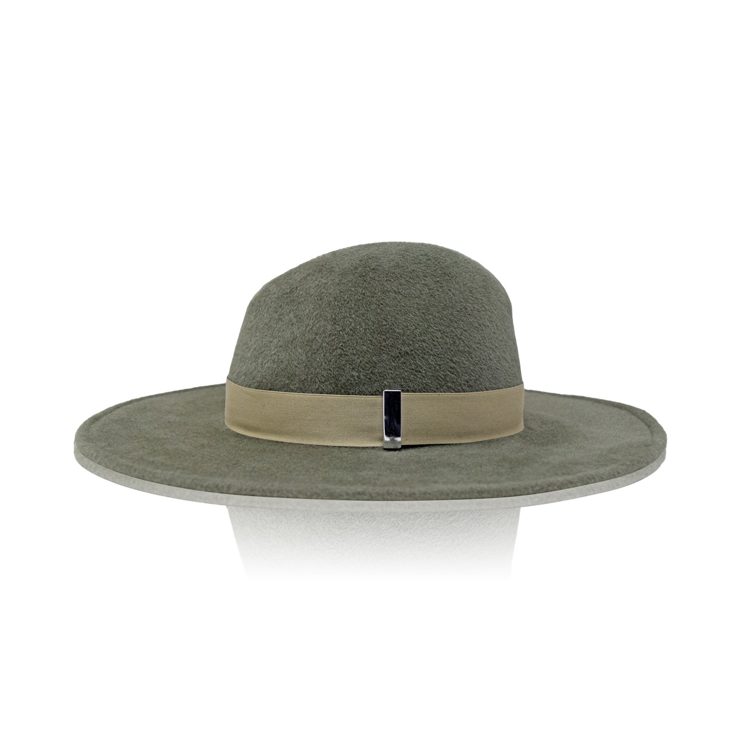 Sage Green Gigi Burris Felt Hat Flat Brim Jeanne Autumn Winter Spring Weather