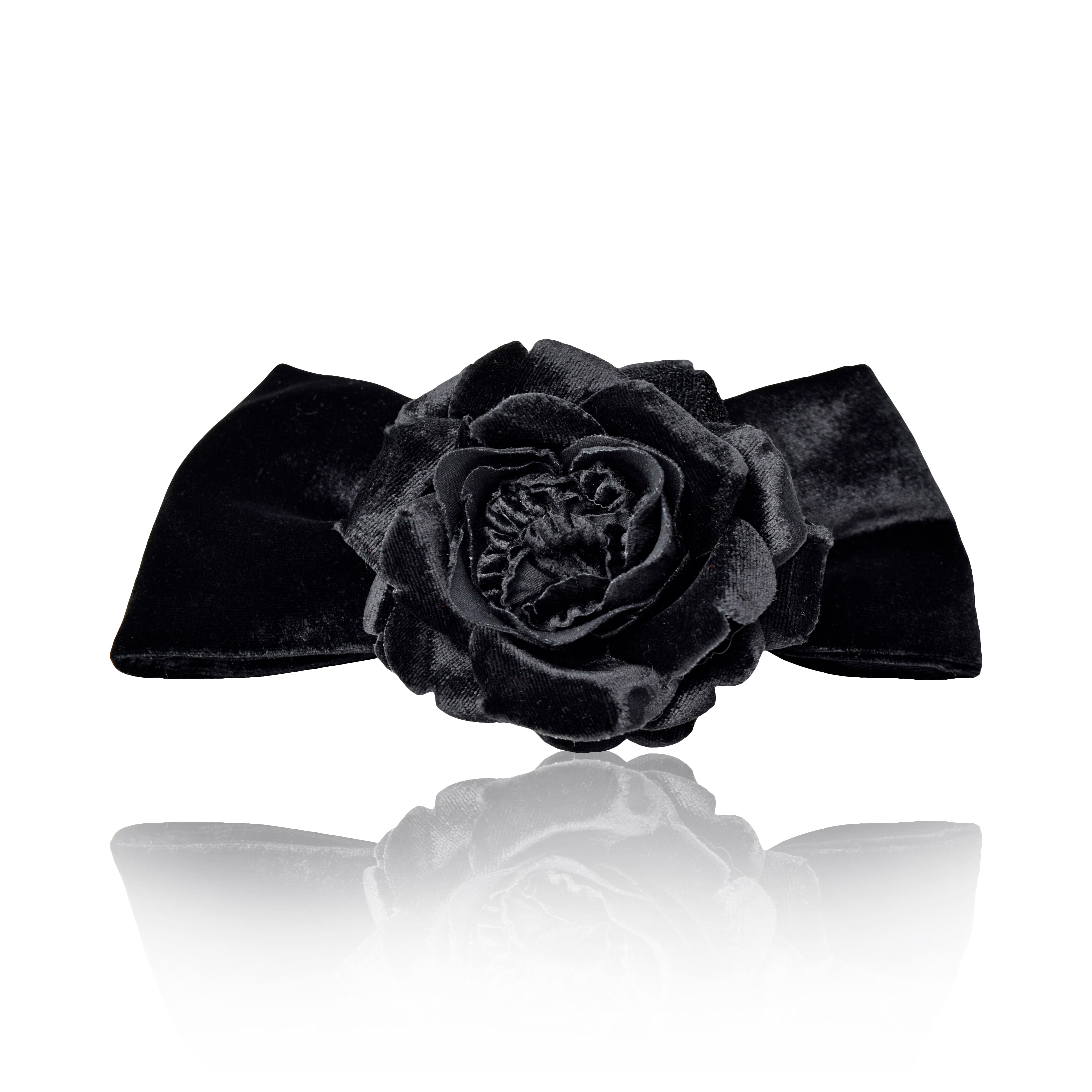 Velvet Bow - Black