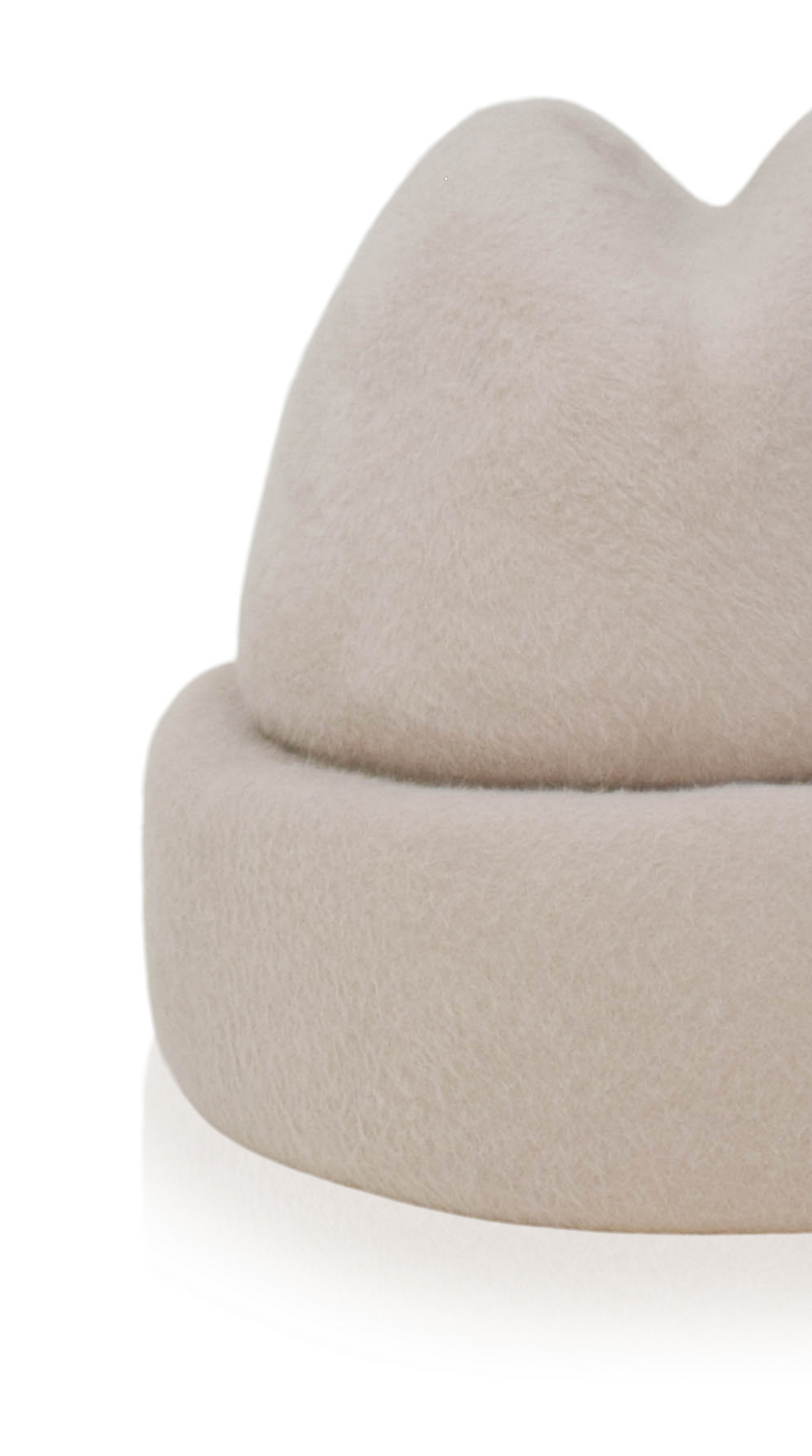 Alabaster Gigi Burris Felt Sharina Hat Cold Weather Beanie Neutrals