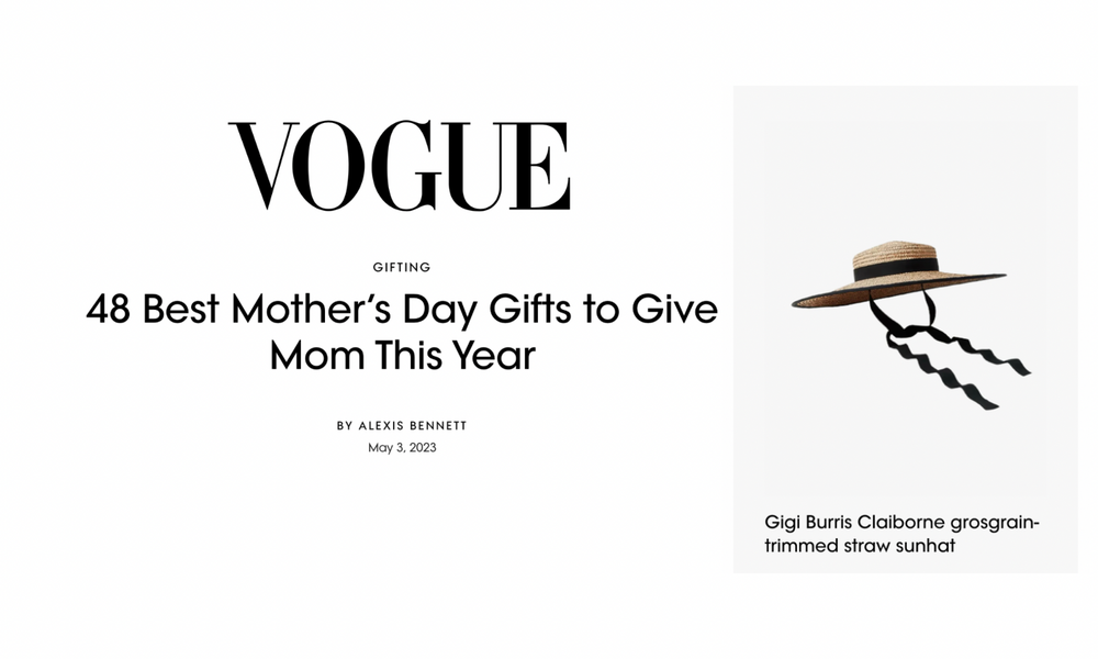 GIGI BURRIS FEATURED IN VOGUE MOTHER’S DAY ARTICLE