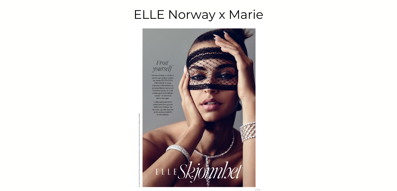 GIGI BURRIS SEEN ON ELLE NORWAY X MARIE