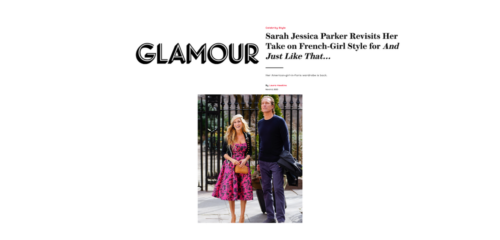 SEX AND THE CITY STAR 'SARAH JESSICA PARKER' SEEN WEARING GIGI BURRIS EFTAGINE BERET IN GLAMOUR ARTICLE