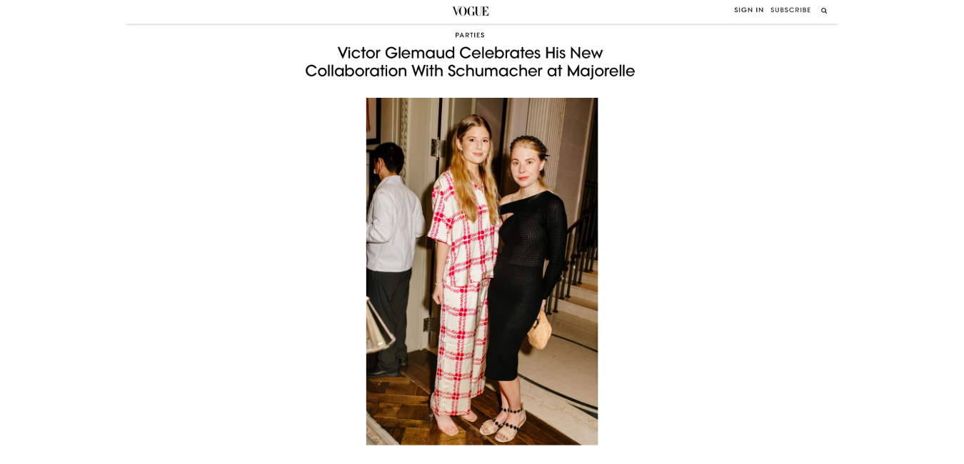 SEEN IN VOGUE: GIGI BURRIS AT VICTOR GLEMAUD'S EVENT