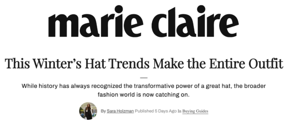GIGI BURRIS FEATURED IN MARIE CLAIRE