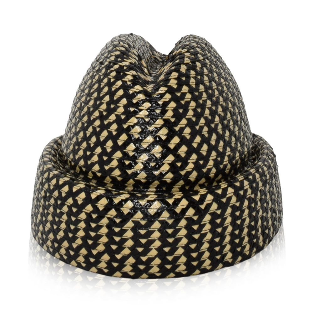 Sharina | Black and Pina Straw