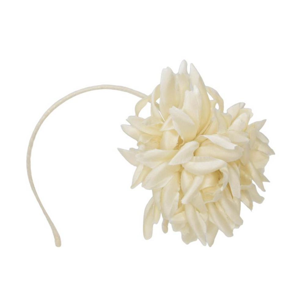 White floral headband 