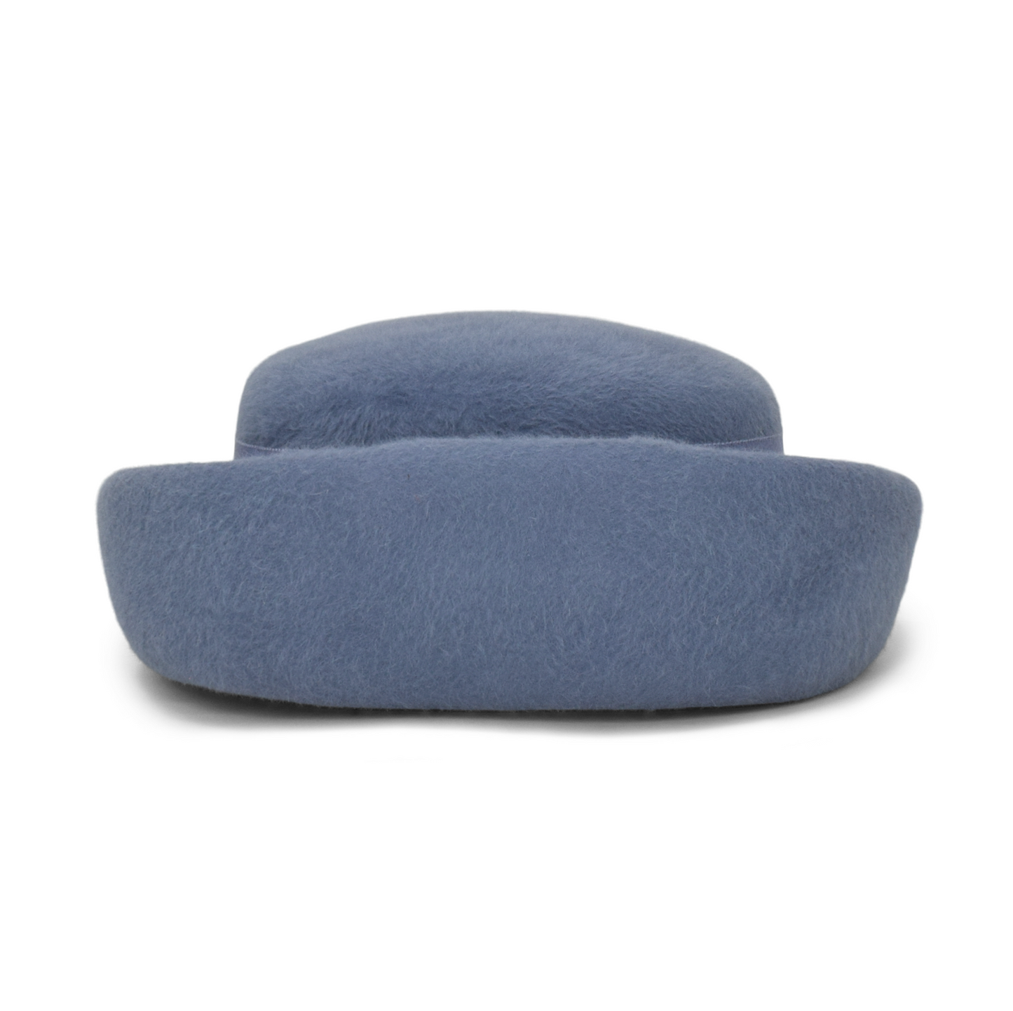 Light Blue Pillbox Hat Woman
