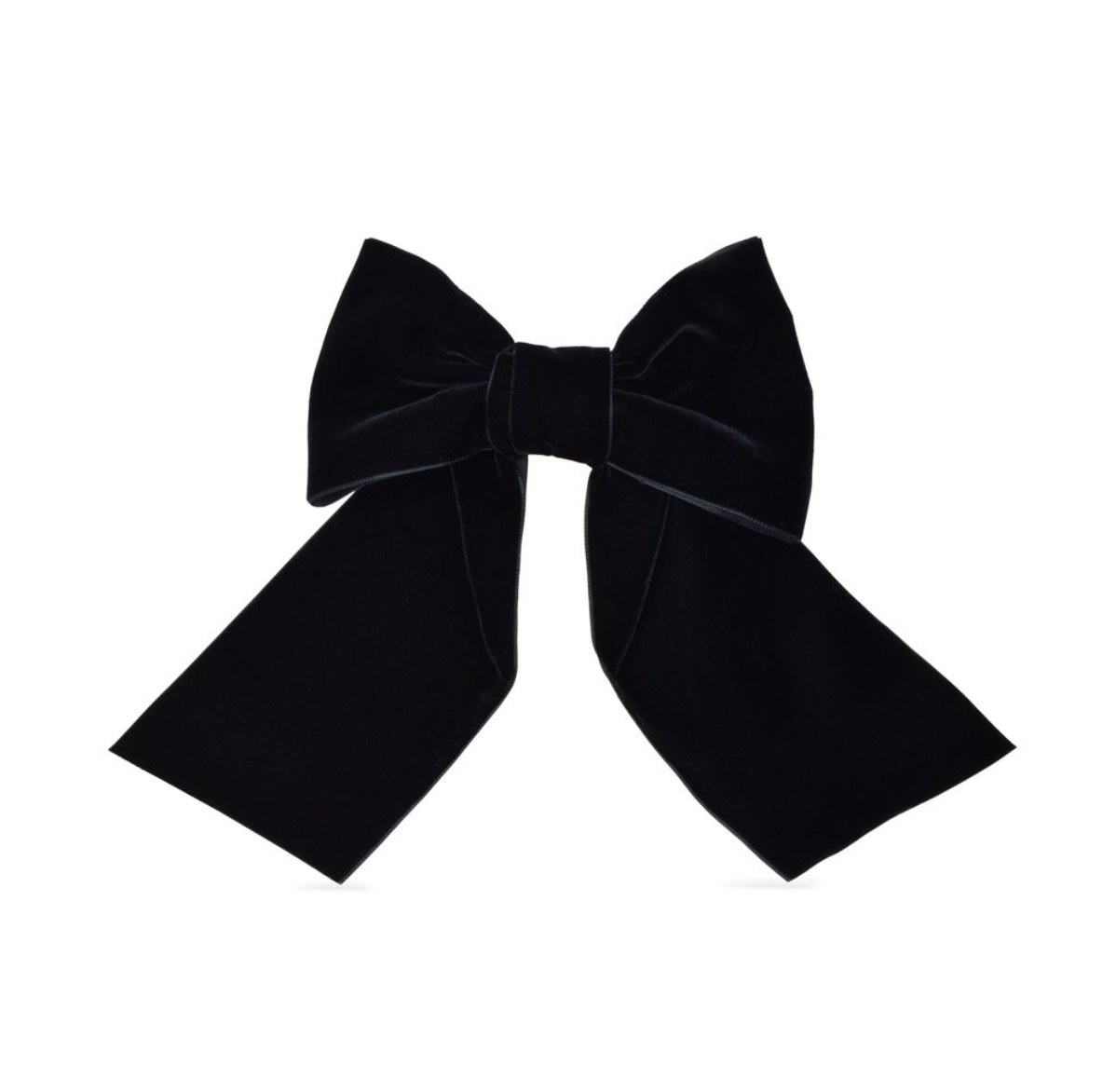 Black bow on a white background