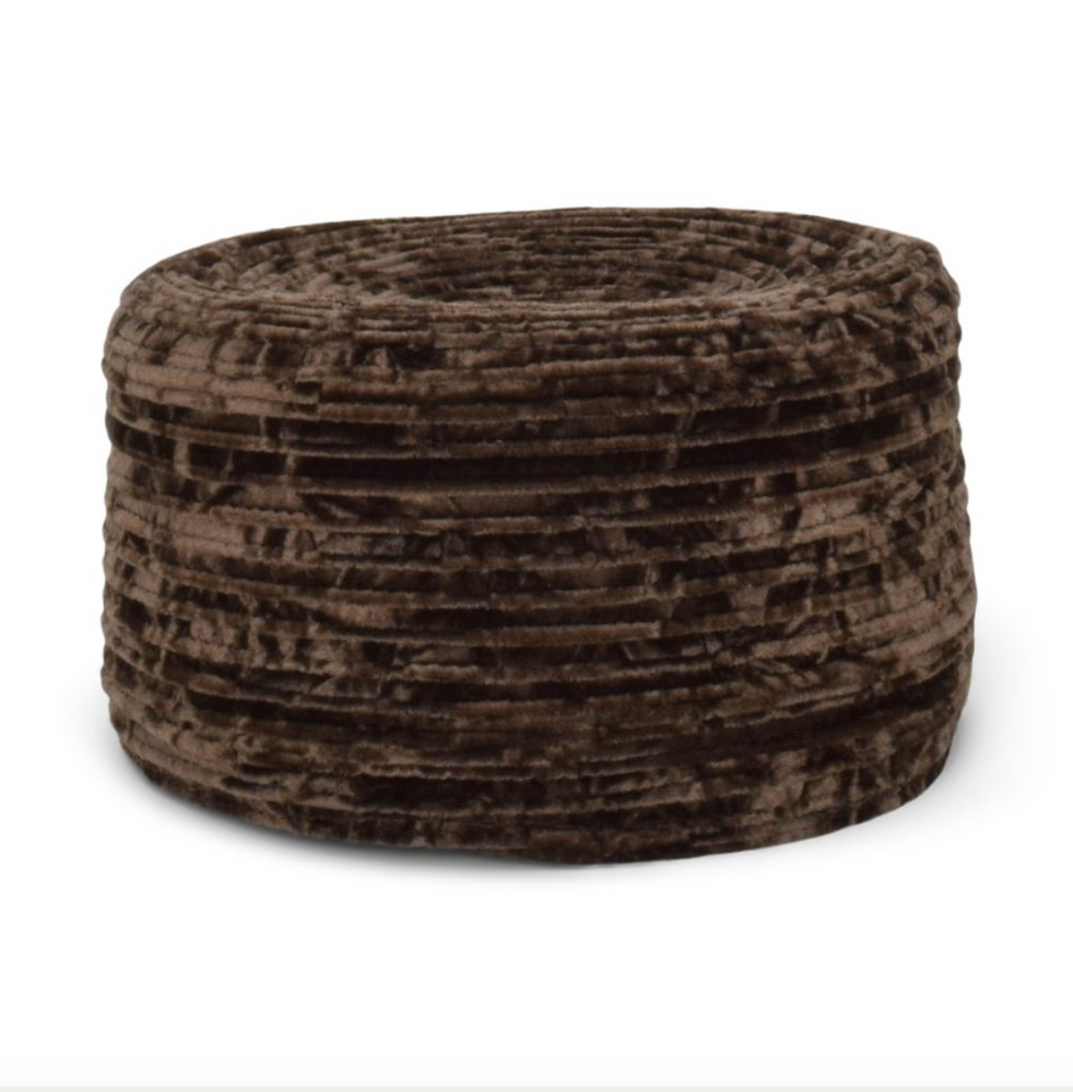 Brown textured hat on a white background