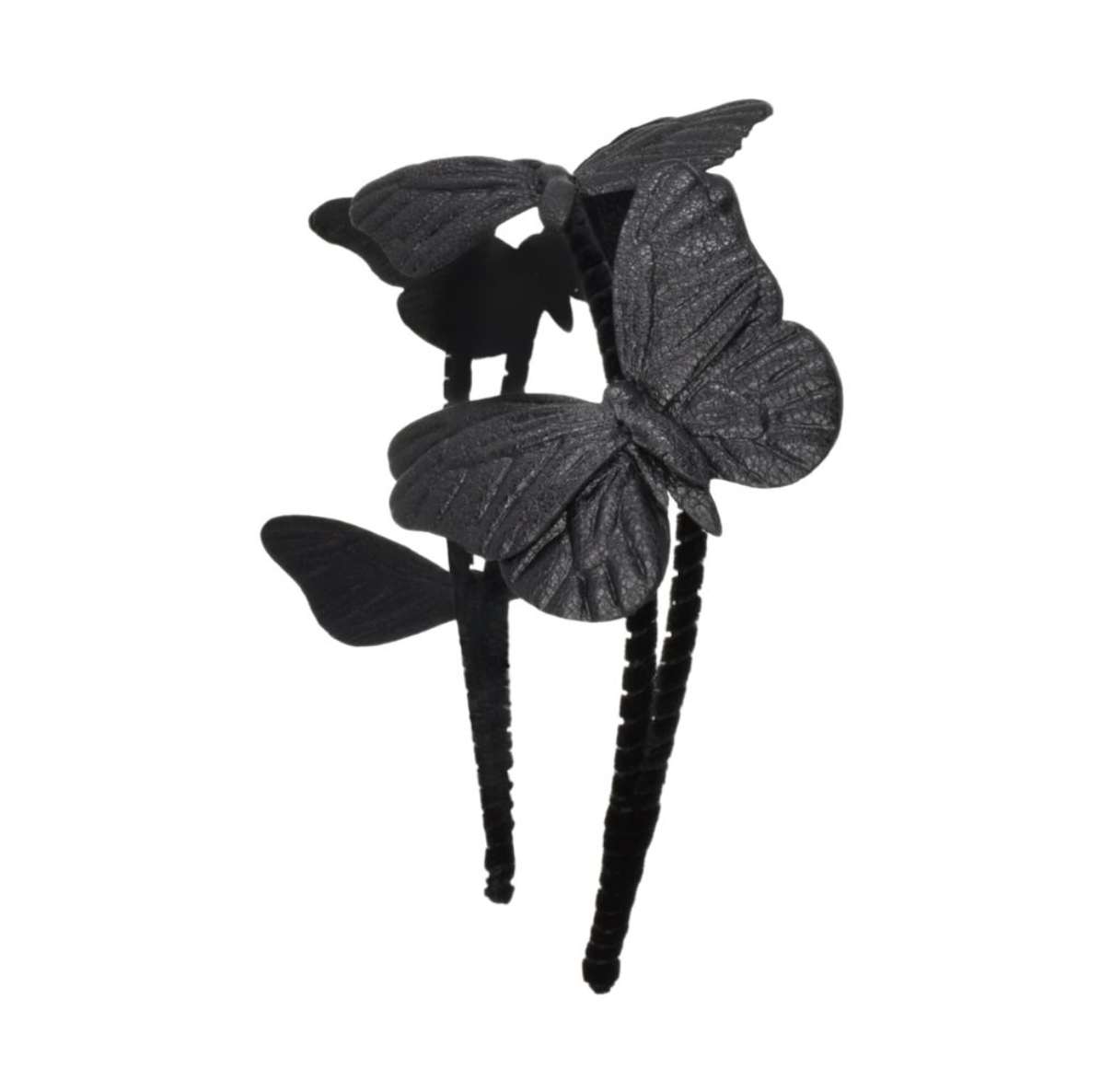Black butterfly headband hair accessory