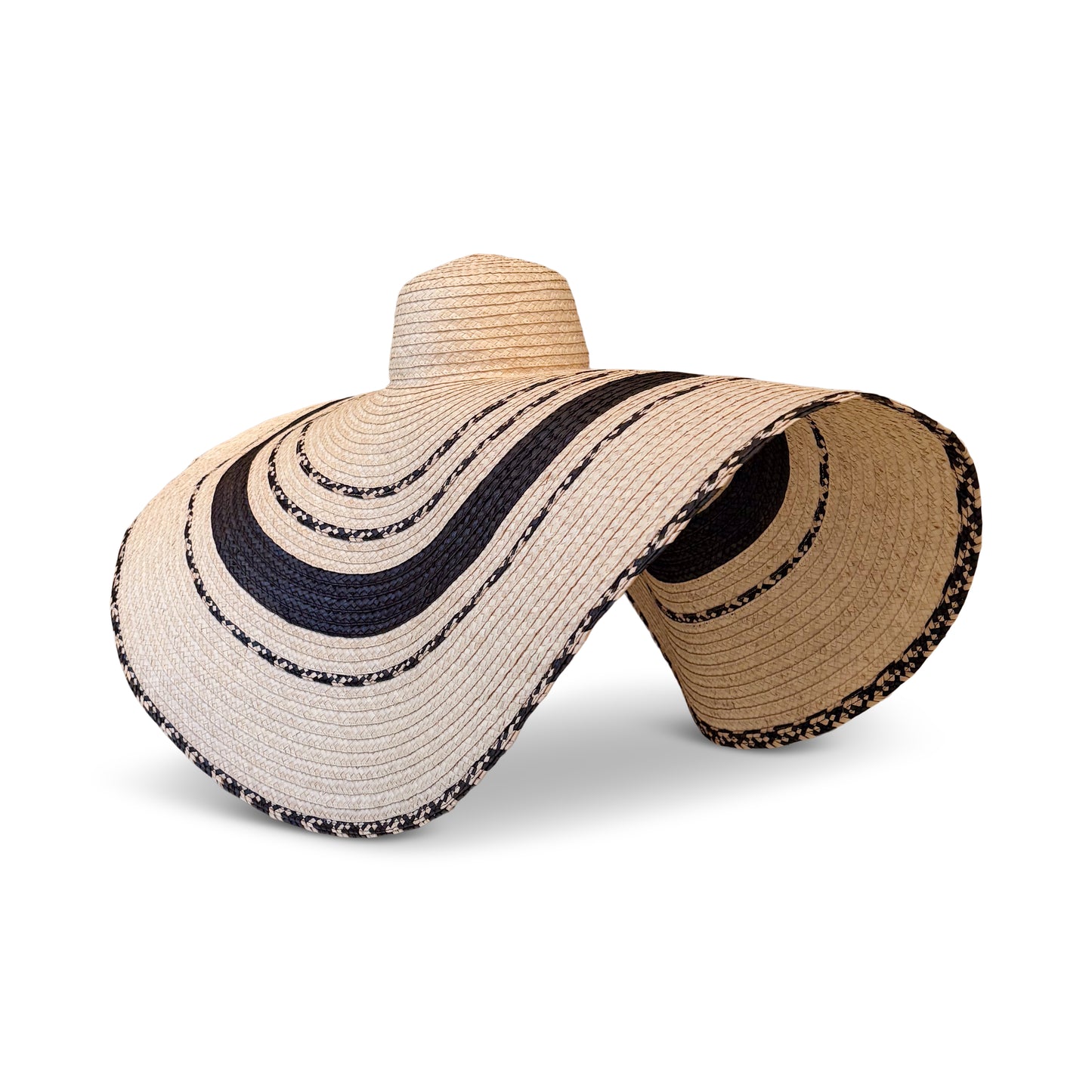 vacation hat, dramatic hat, big hat, straw hat, gigi burris hat, occasion hat