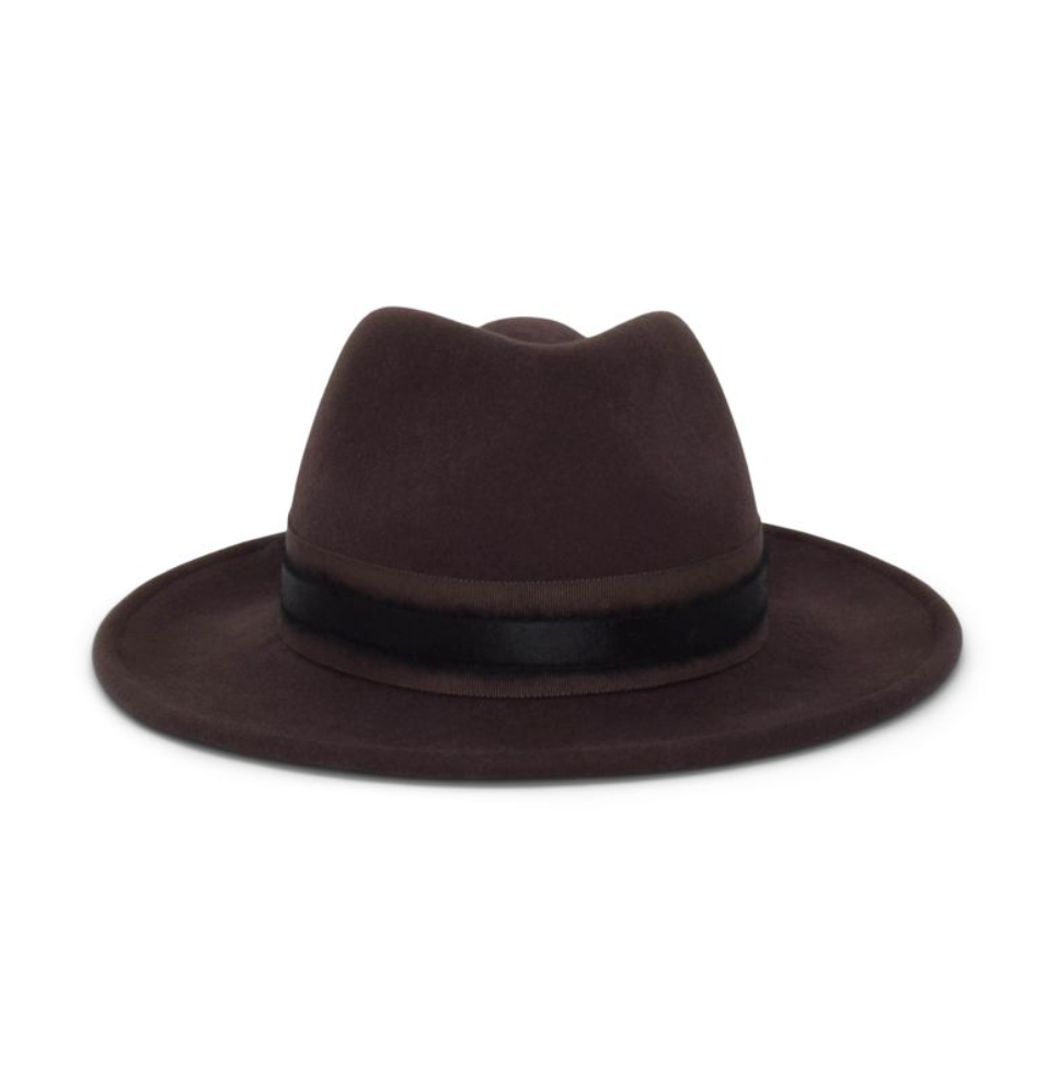 Tiramisu brown fedora hat 