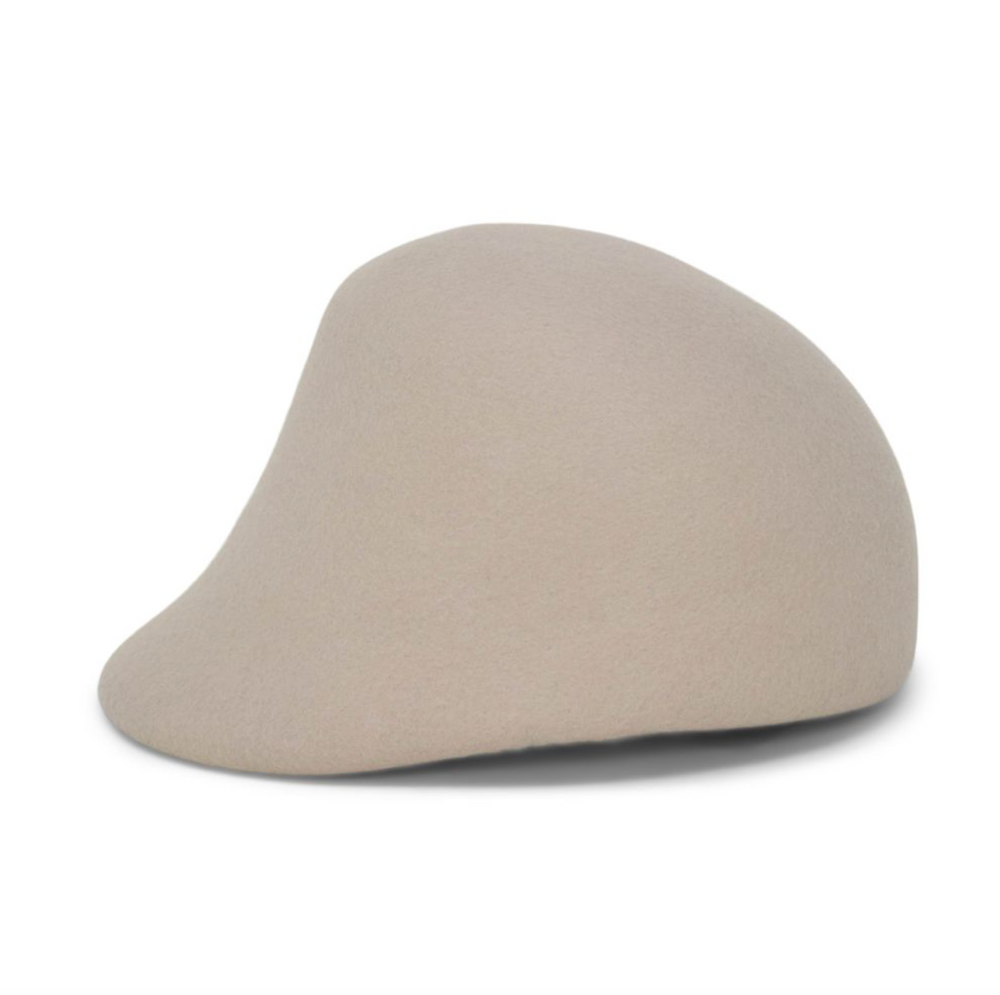 Beige cap on a white background
