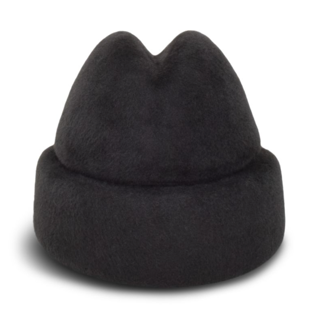 Sharina in Black | Unisex Structured Beanie by Gigi Burris