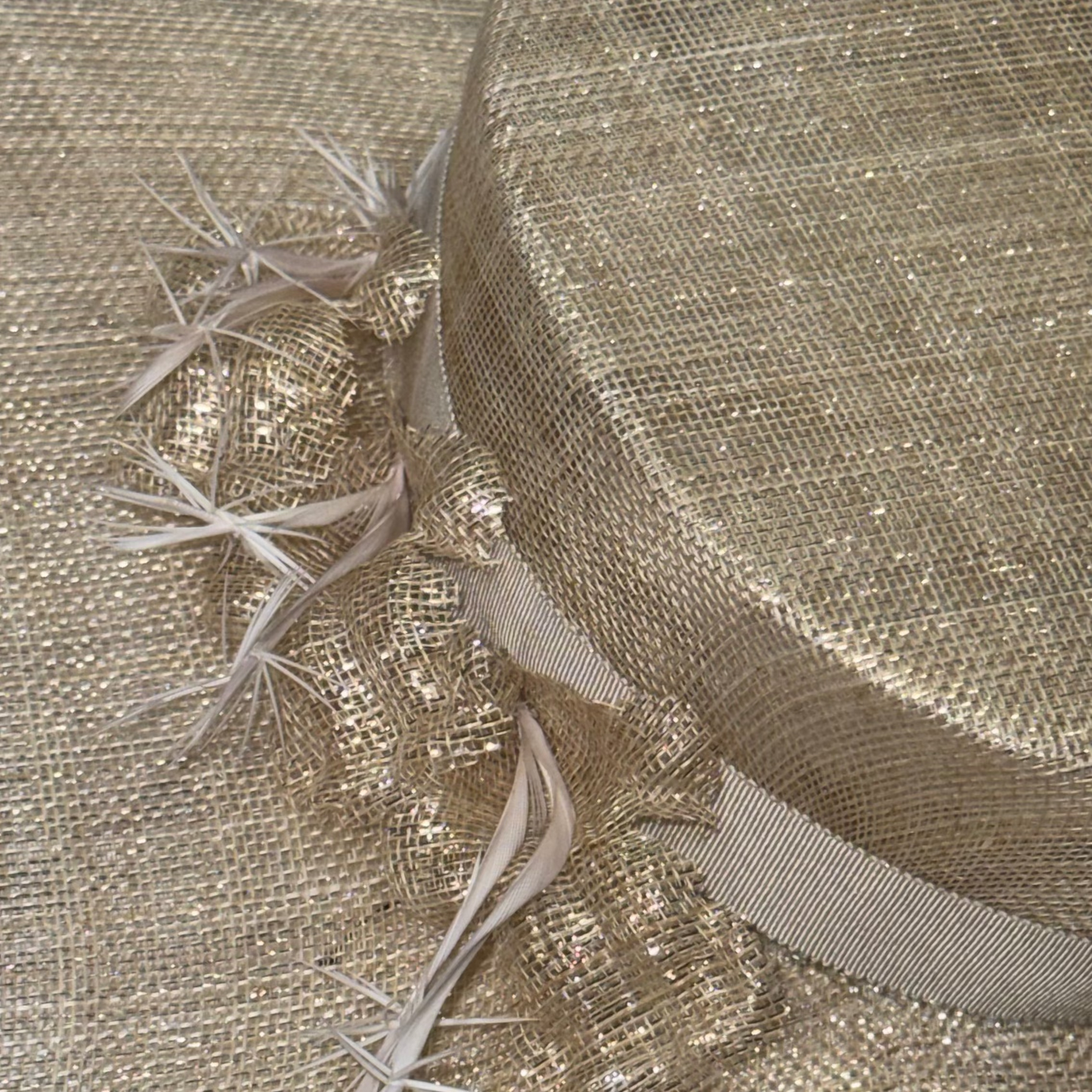 Kentucky Derby Flower Trimmed Hat