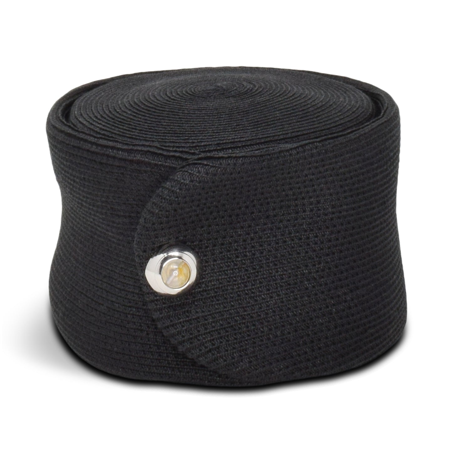 ladylike, pillbox hat, girly accessory, simple hat, black hat, decorative pin, accessory, pillbox, pill box, black pillbox, best pillbox