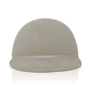 Alabaster Gigi Burris Felt Ana Cap Autumn Winter Spring Weather Sateen Ribbon Core Neutral 